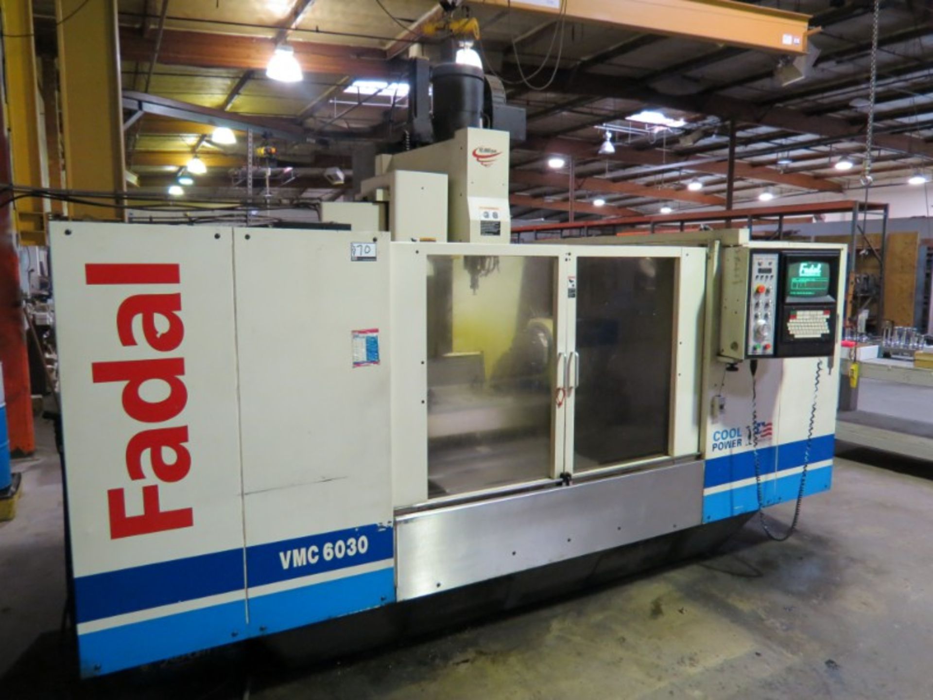 Fadal VMC-6030 HT 4 Asix Vertical Machining Center, 88 HS ctrl, 10K RPM, CT 40, 21 ATC, s/n - Image 5 of 10