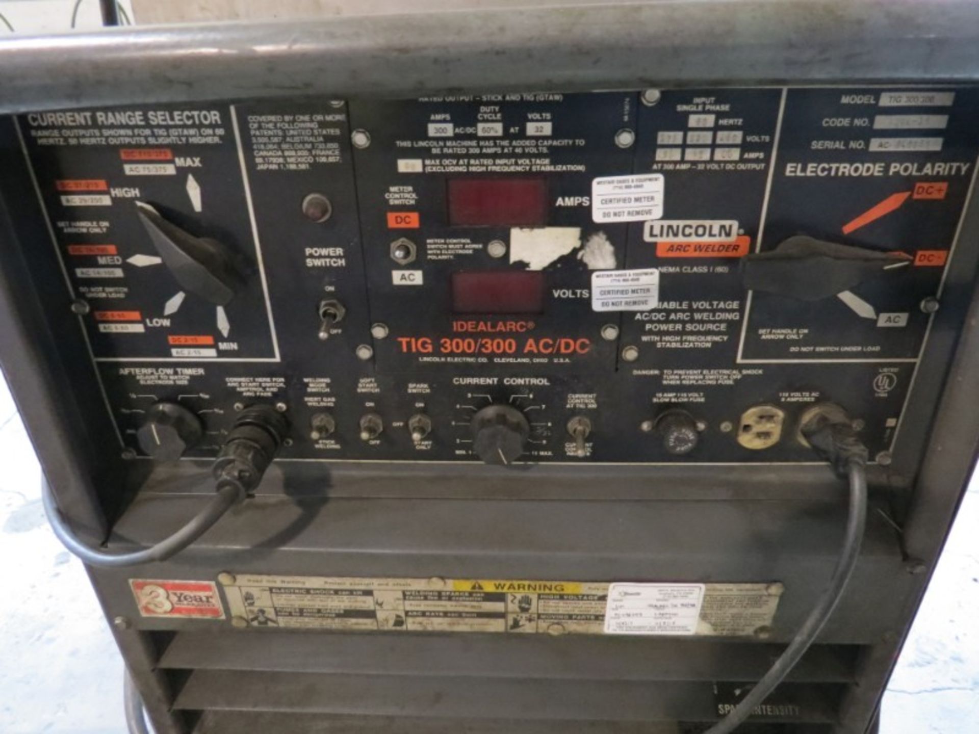 Lincoln Idealark DC 300 Tig Welder - Image 4 of 4