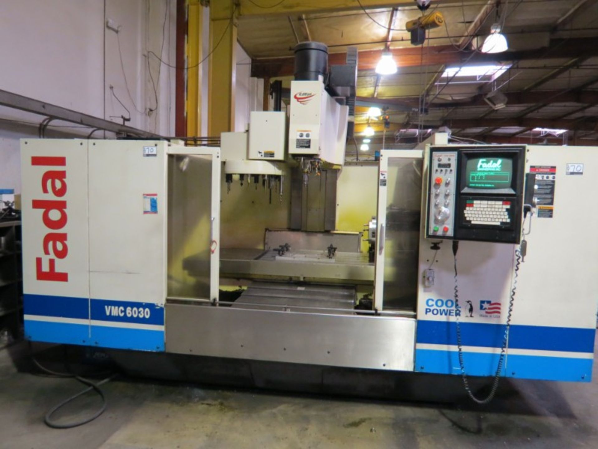 Fadal VMC-6030 HT 4 Asix Vertical Machining Center, 88 HS ctrl, 10K RPM, CT 40, 21 ATC, s/n - Image 9 of 10