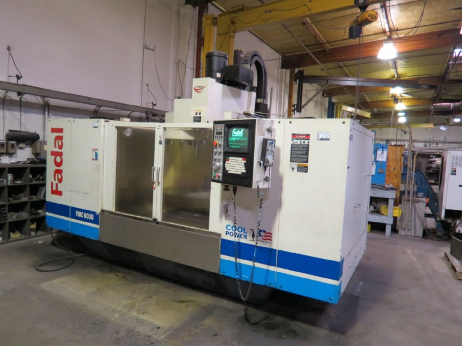 Fadal VMC-6030 HT 4 Asix Vertical Machining Center, 88 HS ctrl, 10K RPM, CT 40, 21 ATC, s/n - Image 3 of 10