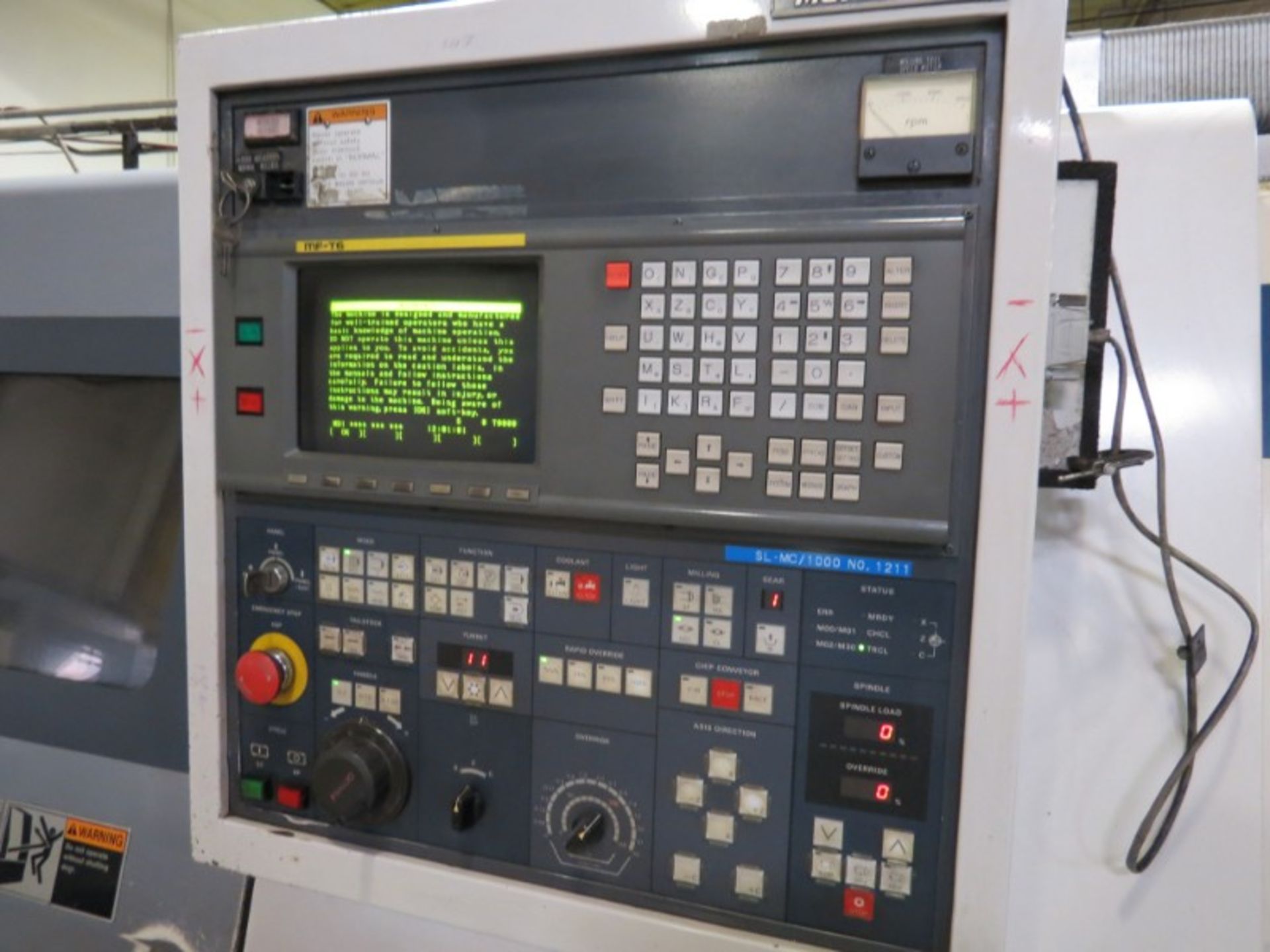 Mori-SEIKI SL-25/1000 MC, fanuc 16TA (MF-M6) , Live Tool, C axis, 40'' CC, 10'' chuck, s/n 1211 - Image 9 of 10