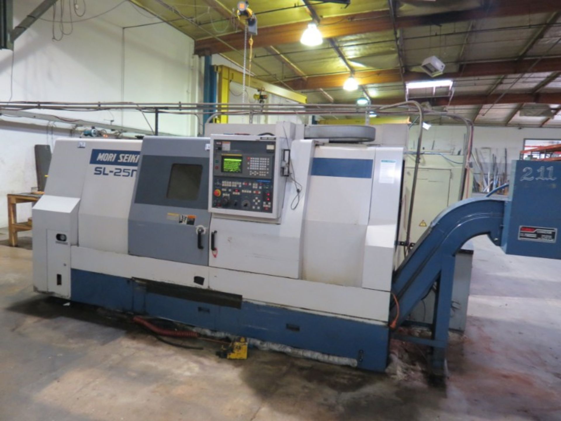 Mori-SEIKI SL-25/1000 MC, fanuc 16TA (MF-M6) , Live Tool, C axis, 40'' CC, 10'' chuck, s/n 1211 - Image 5 of 10