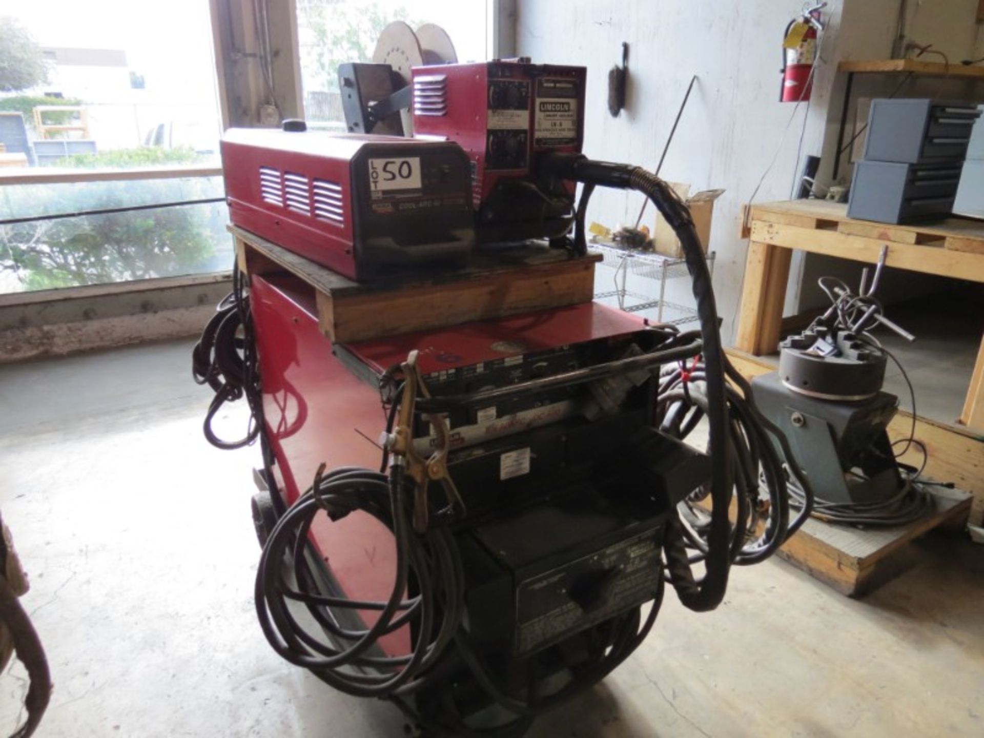 *Must be paid & picked up by 1/18/19* Lincoln Idealark DC 600 Welder, Cool Arc 40, & Wire Feeder