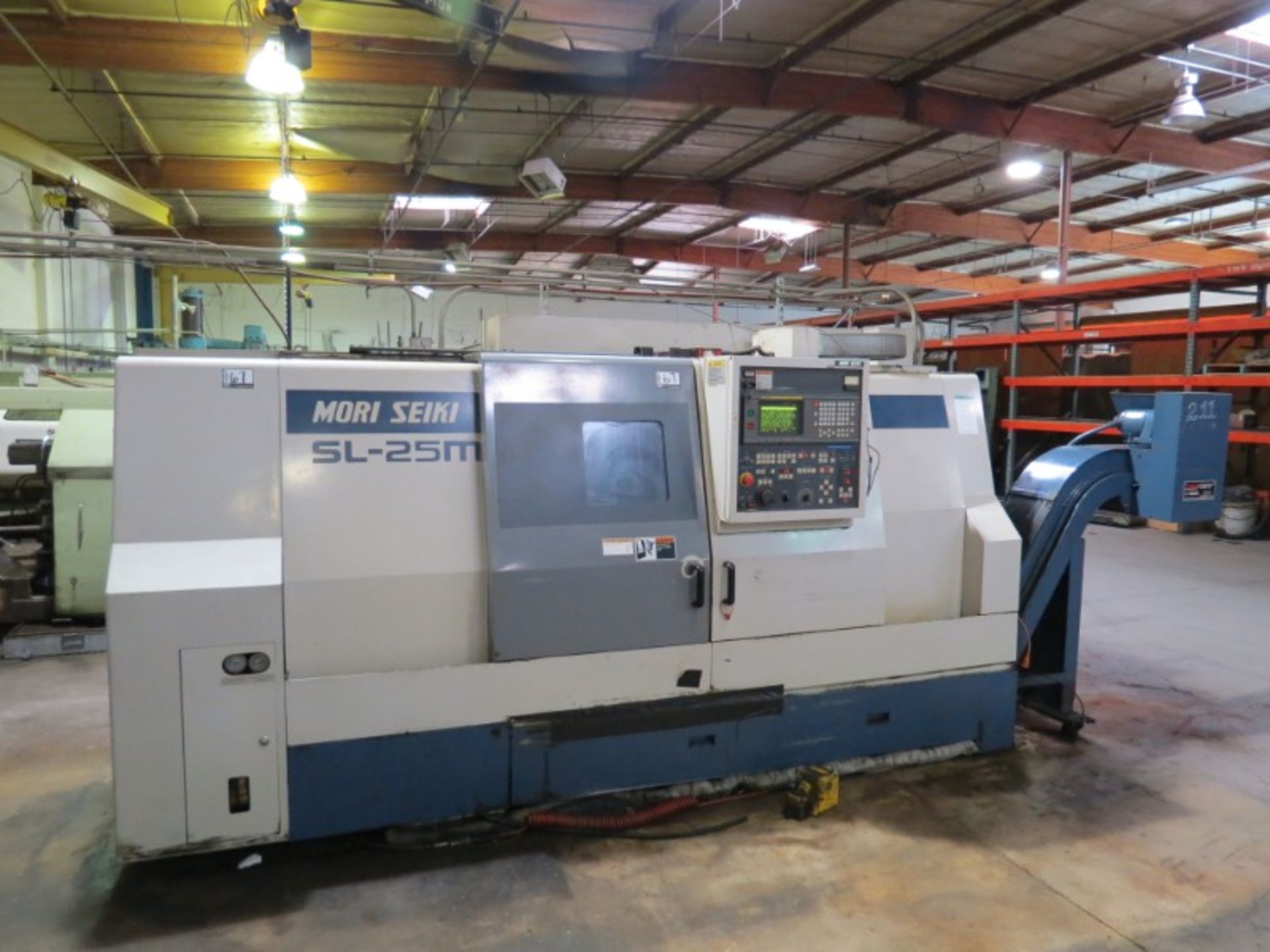 Mori-SEIKI SL-25/1000 MC, fanuc 16TA (MF-M6) , Live Tool, C axis, 40'' CC, 10'' chuck, s/n 1211 - Image 3 of 10