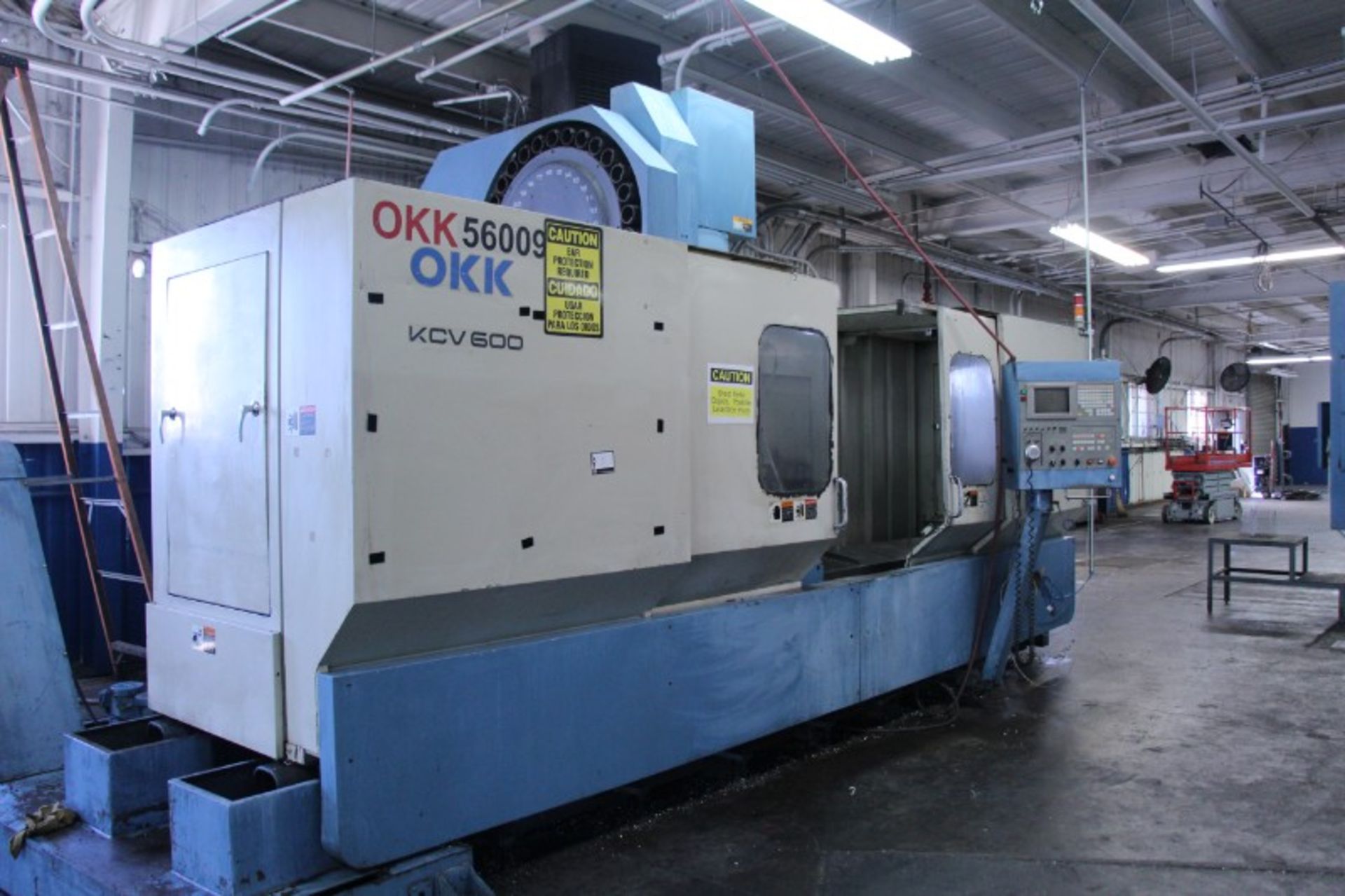 OKK KCV600 – 20L CNC Vertical Machining Center, Mitsubishi Neomatic control, 80” x 25” x 25”