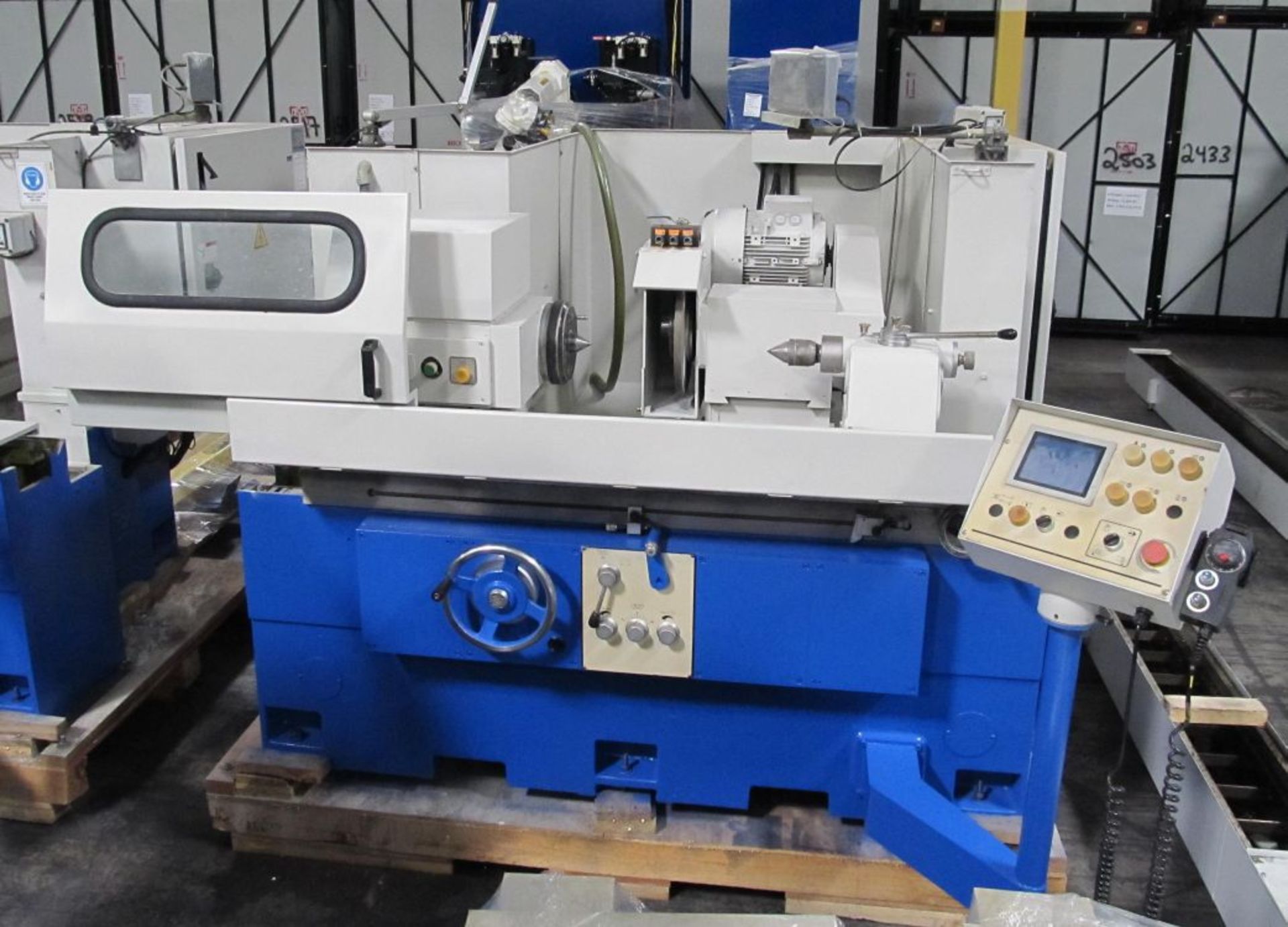 15” x 24” Supertec G38P-60NC Programmable Universal Cylindrical Grinder, touch screen control