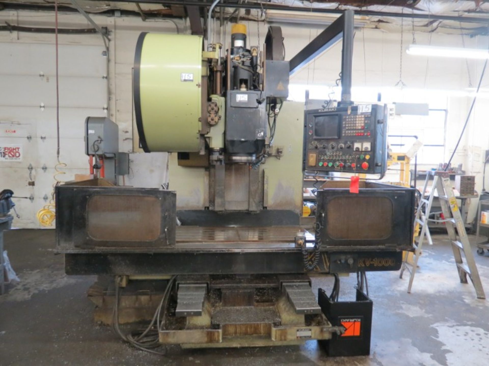 Kuraki KV-1000 VMC, Fanuc 6M, 41” x 24” x 24” travels, 3500 RPM, 24 ATC, BT-50, s/n 11339, New 1984