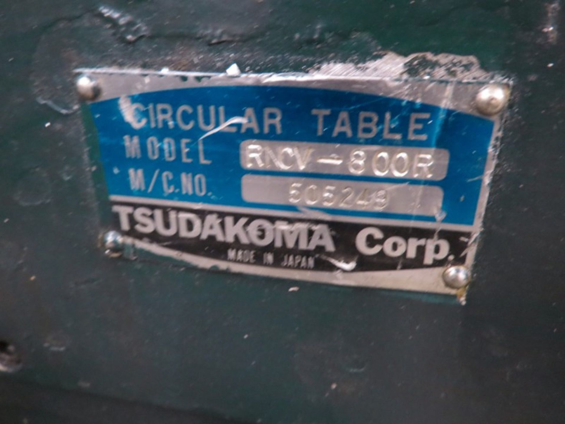 Tsudakoma Rotary Table 32'' Model RNCV-800R, s/n 505249 - Image 4 of 4