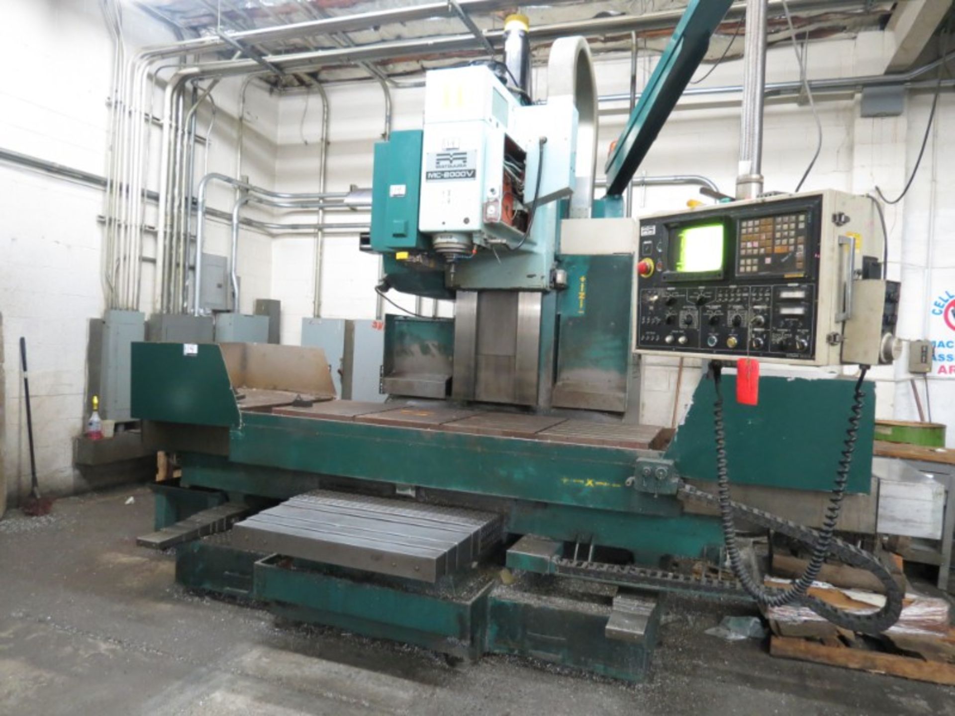 Matsuura MC-2000V VMC, Fanuc 11M ctrl, 80”x30”x30” trvls, 6k RPM, 40 ATC, BT-45 taper, New 1986 - Image 5 of 8