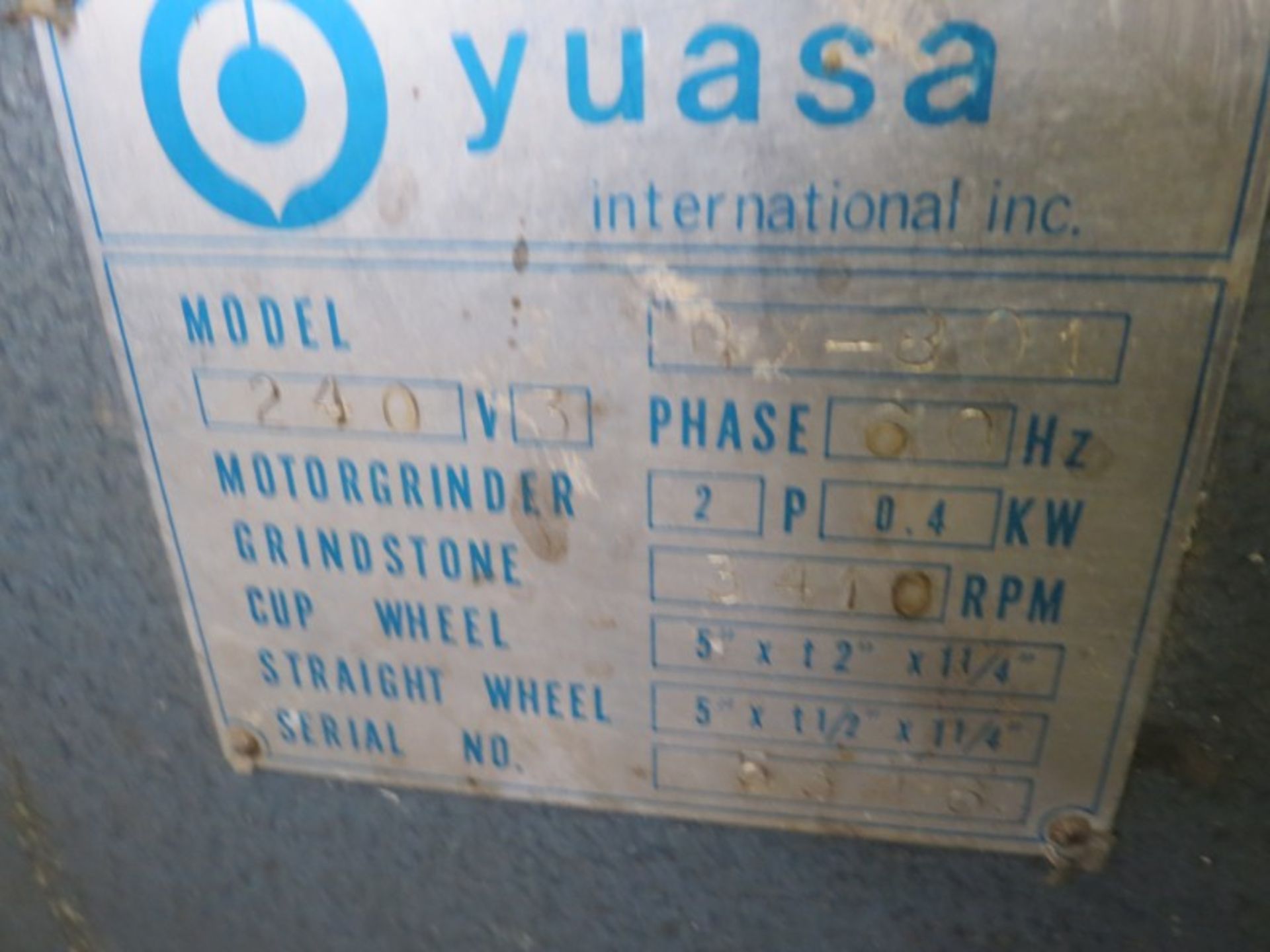 Yuasa Model GX-801 Tool Cutter / Grinder - Image 4 of 4