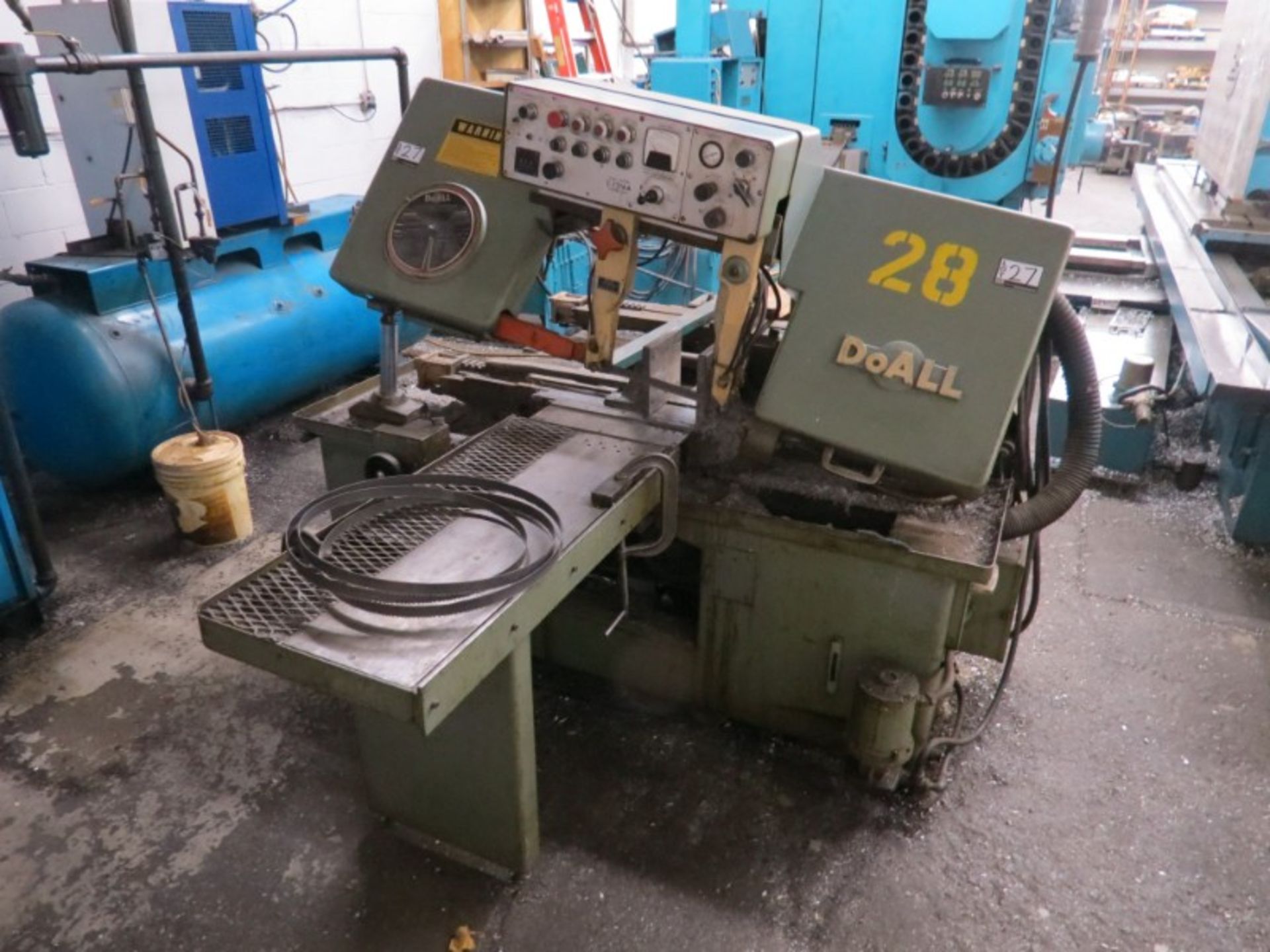 DoALL C-1216A Automatic Horizontal band Saw, 12”x16” capacity power incremental infeed s/n 373-81688