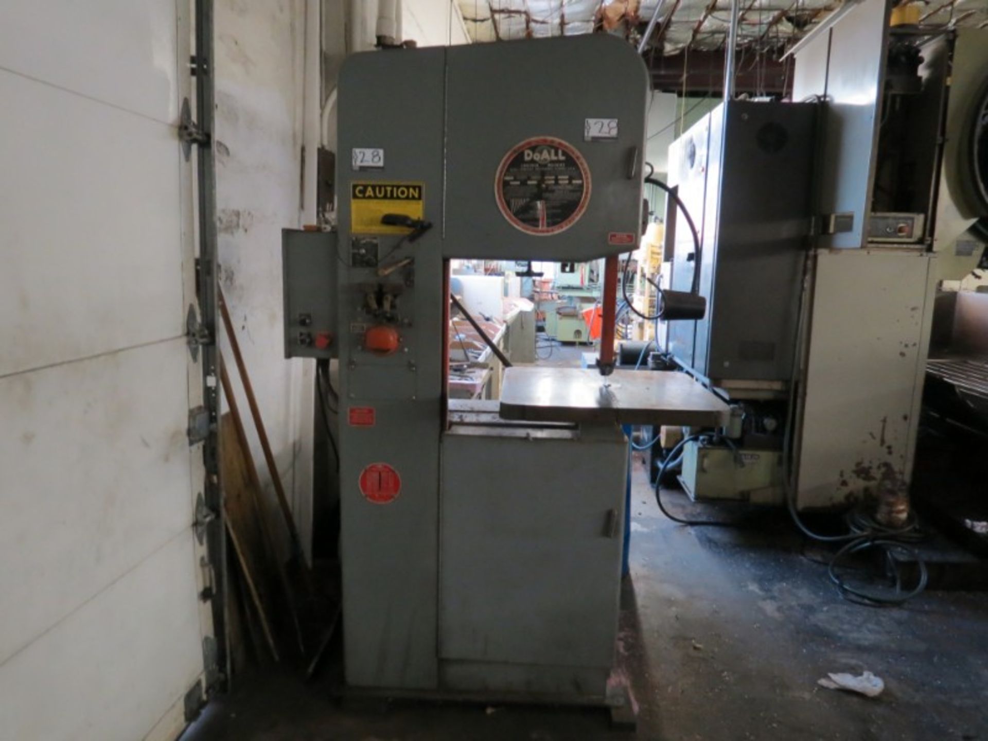 DoAll Vertical Band Saw Model 2013-10, s/n 339-78836