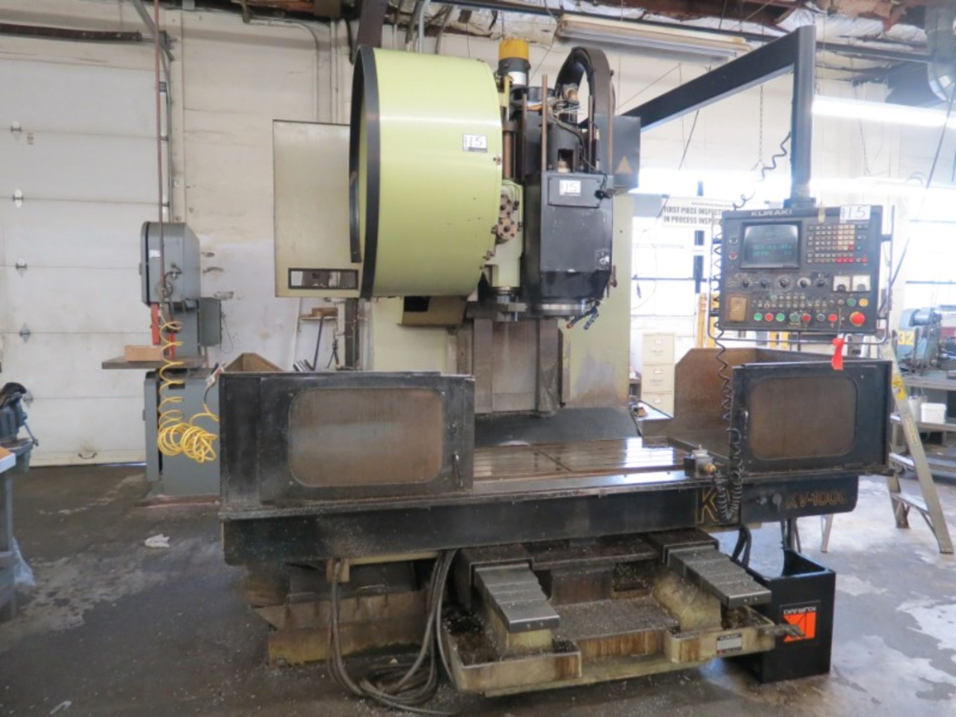 Kuraki KV-1000 VMC, Fanuc 6M, 41” x 24” x 24” travels, 3500 RPM, 24 ATC, BT-50, s/n 11339, New 1984 - Image 6 of 10