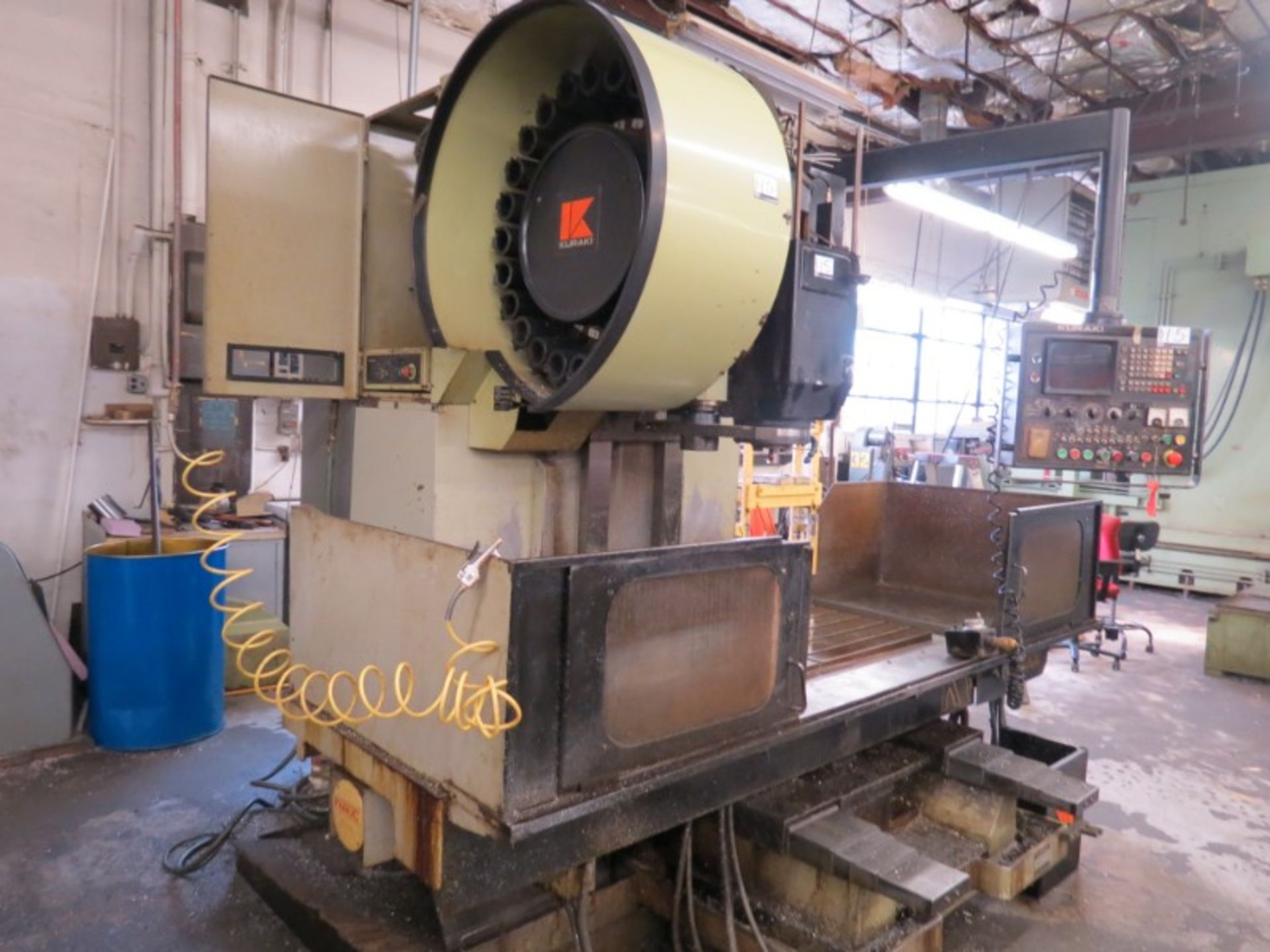 Kuraki KV-1000 VMC, Fanuc 6M, 41” x 24” x 24” travels, 3500 RPM, 24 ATC, BT-50, s/n 11339, New 1984 - Image 3 of 10