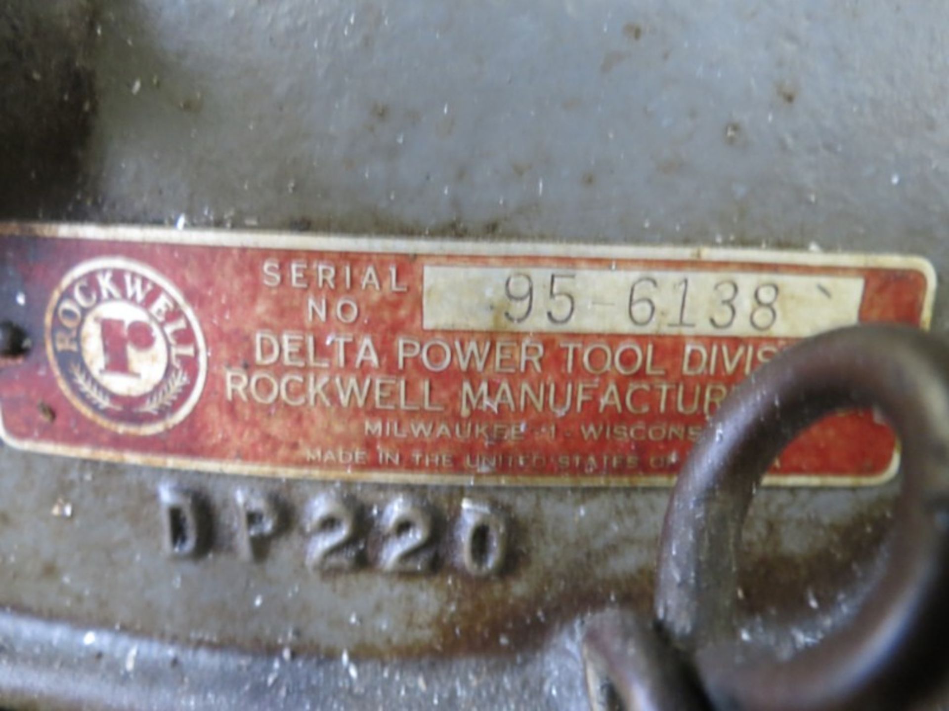 Rockwell Delta Floor Type Drill Press, s/n 95-6138 - Image 3 of 3
