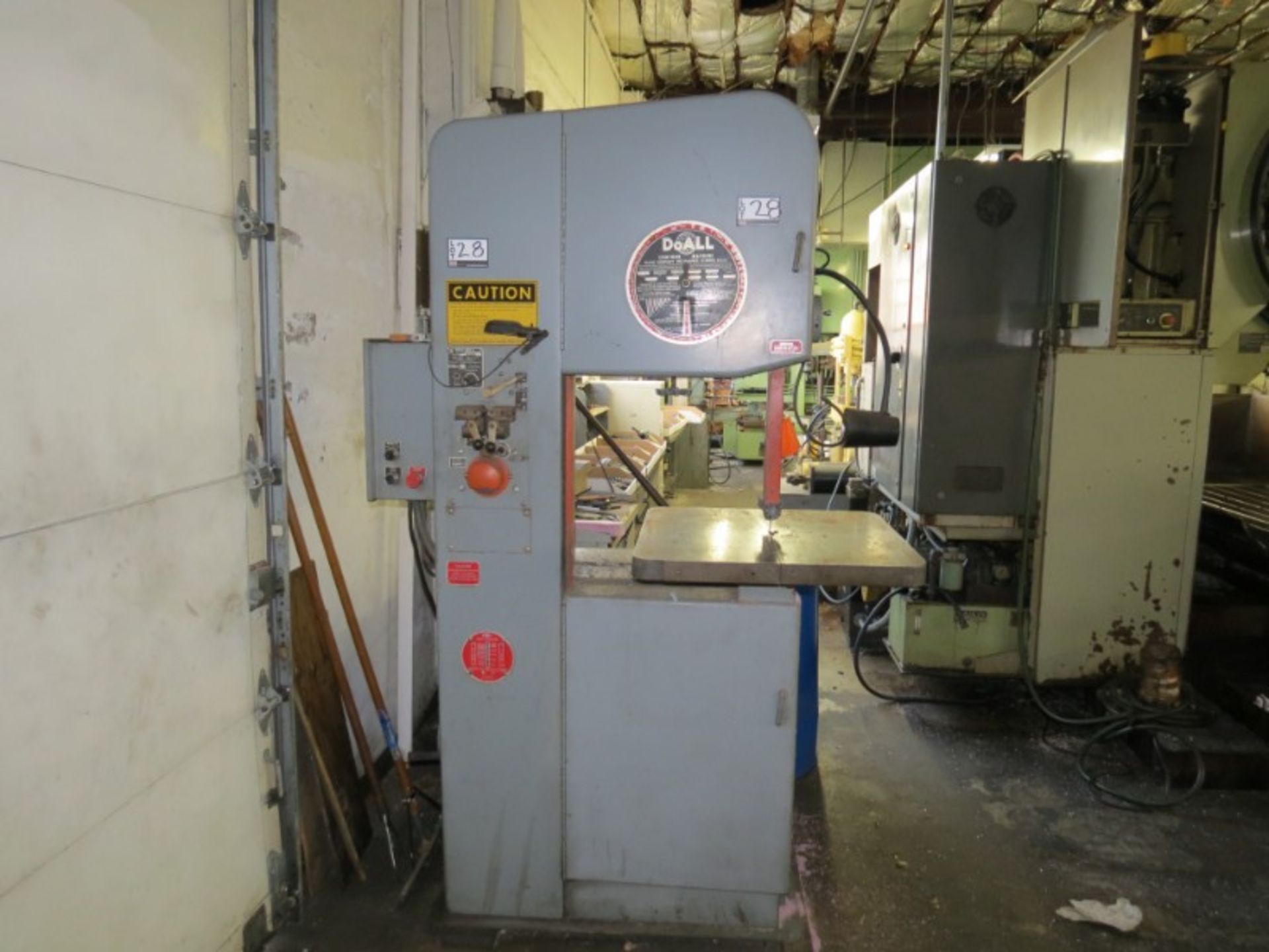 DoAll Vertical Band Saw Model 2013-10, s/n 339-78836 - Image 2 of 5