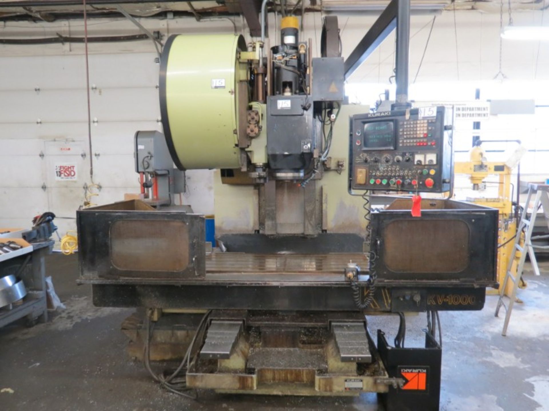 Kuraki KV-1000 VMC, Fanuc 6M, 41” x 24” x 24” travels, 3500 RPM, 24 ATC, BT-50, s/n 11339, New 1984 - Image 7 of 10