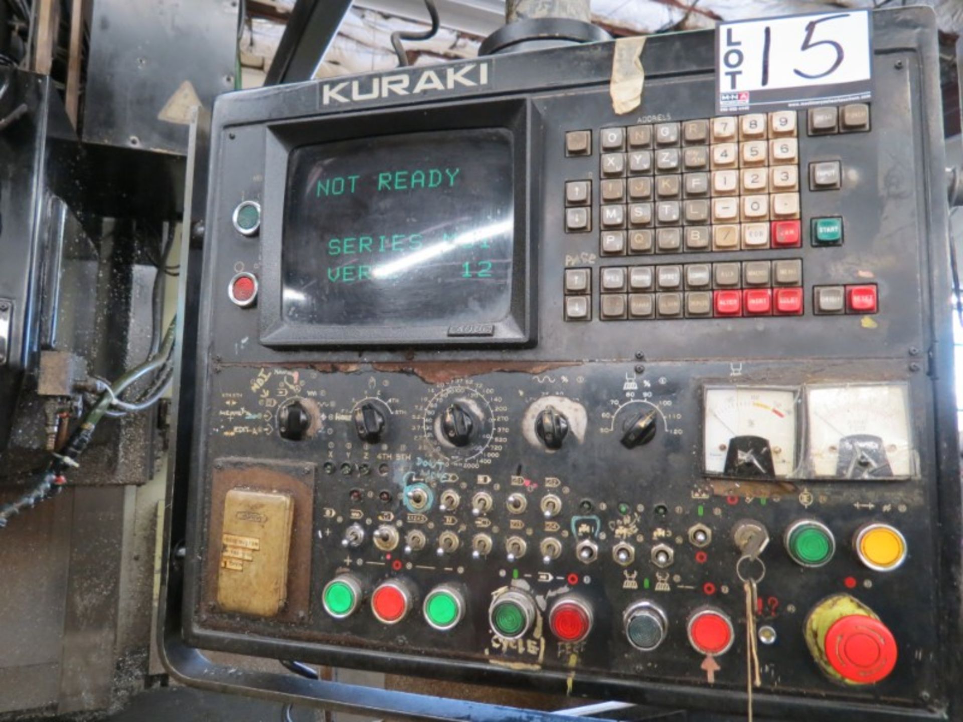 Kuraki KV-1000 VMC, Fanuc 6M, 41” x 24” x 24” travels, 3500 RPM, 24 ATC, BT-50, s/n 11339, New 1984 - Image 8 of 10