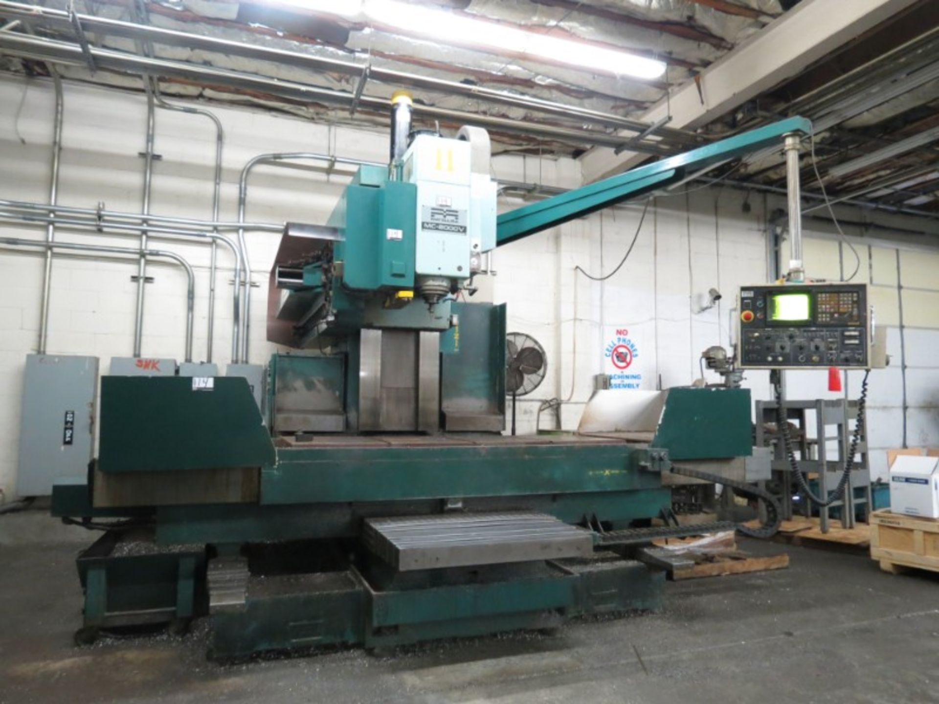 Matsuura MC-2000V VMC, Fanuc 11M ctrl, 80”x30”x30” trvls, 6k RPM, 40 ATC, BT-45 taper, New 1986 - Image 3 of 8