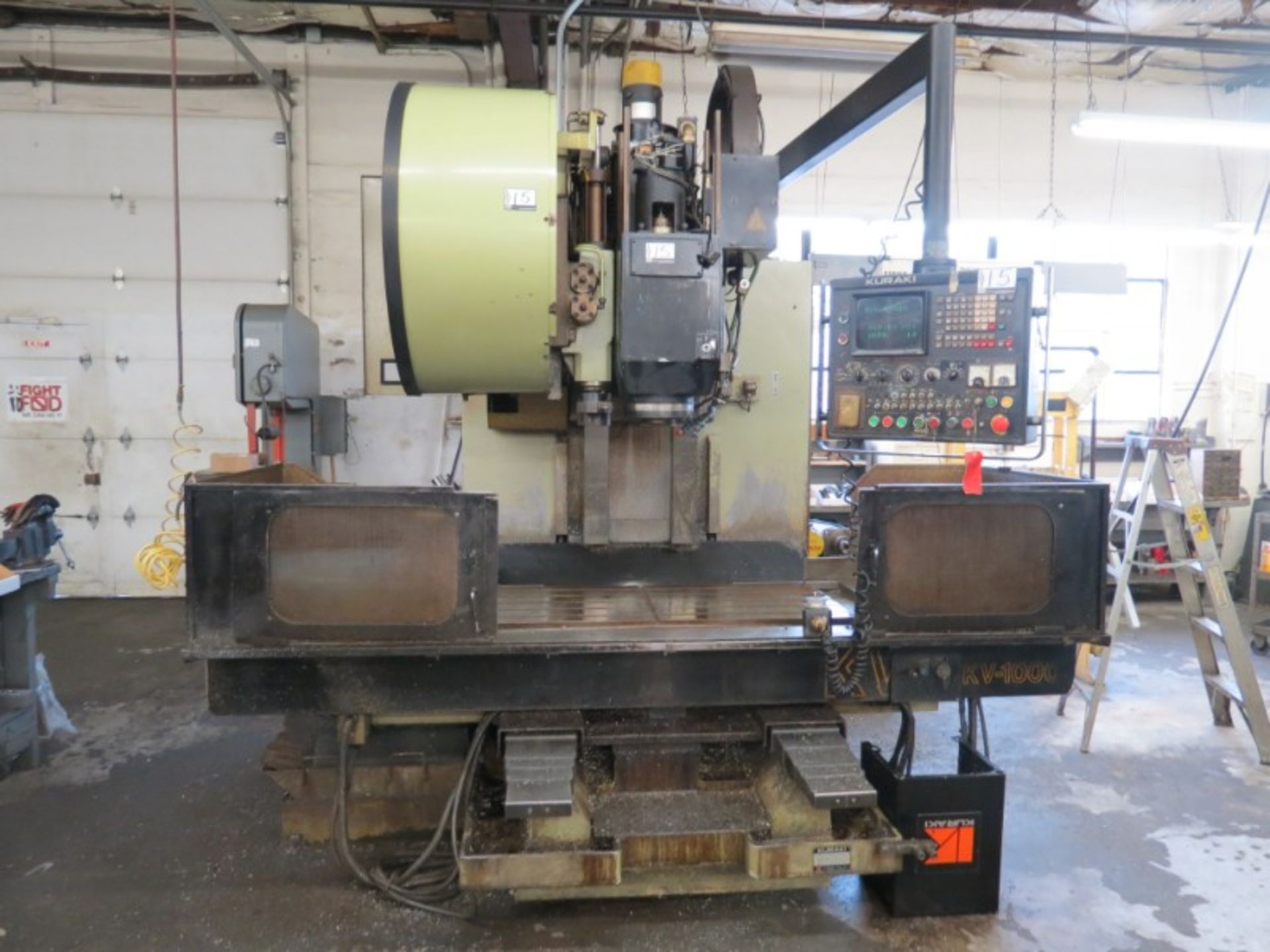 Kuraki KV-1000 VMC, Fanuc 6M, 41” x 24” x 24” travels, 3500 RPM, 24 ATC, BT-50, s/n 11339, New 1984 - Image 5 of 10