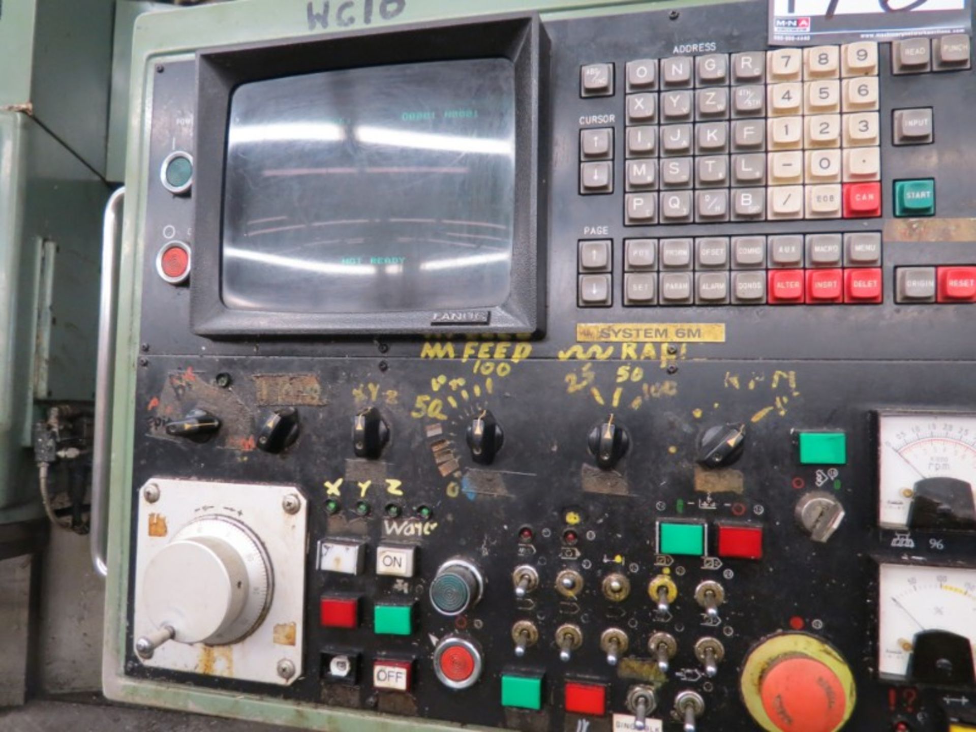 Kuraki KV-1000N VMC, Fanuc 6M, 41” x 24” x 24” travels, 3500 RPM, 24 ATC, BT-50, s/n 11313, New 1982 - Image 5 of 6