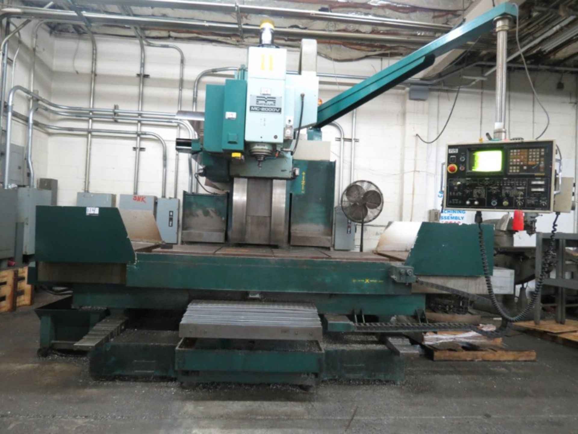 Matsuura MC-2000V VMC, Fanuc 11M ctrl, 80”x30”x30” trvls, 6k RPM, 40 ATC, BT-45 taper, New 1986