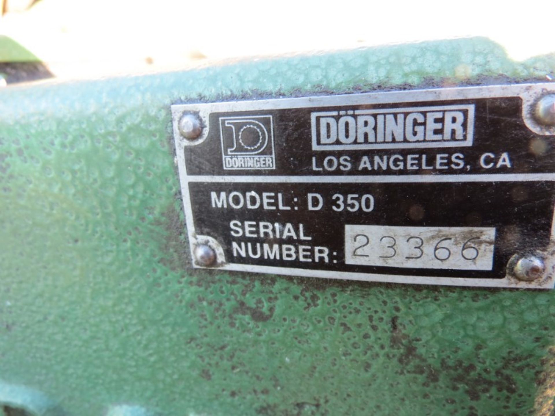 Doringer D 350 Cold Saw, s/n 23366 (Moved Outside for Photos) - Image 6 of 6