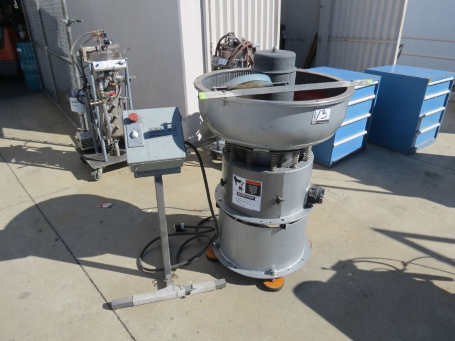 Sweco Vibro-Energy FM-3 Vibratory Deburrer, s/n FM-1161-15 (Moved Outside for Photos) - Image 2 of 4
