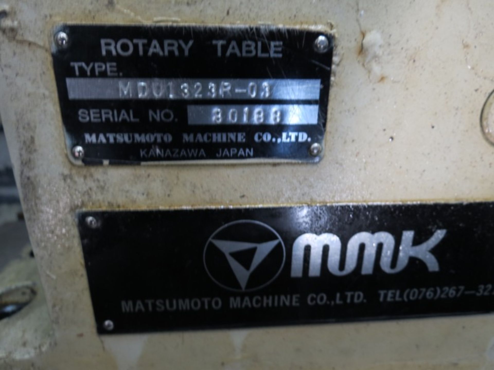 Matsumoto MD0I323R-03, 5 Axis Rotary Table, S/N80188 - Image 5 of 5