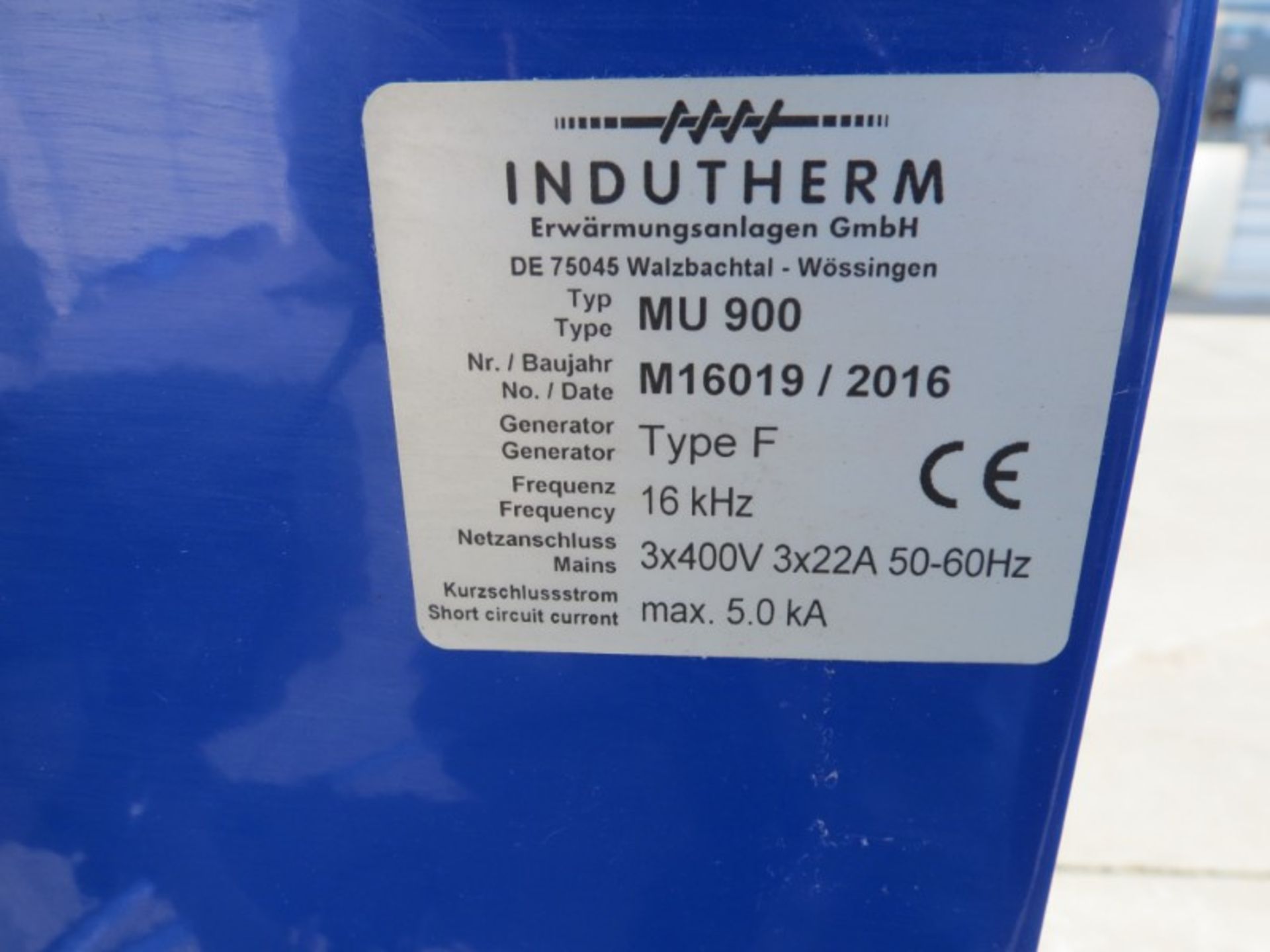 Indutherm-MU900 Furnace, New 2016 - Image 4 of 4