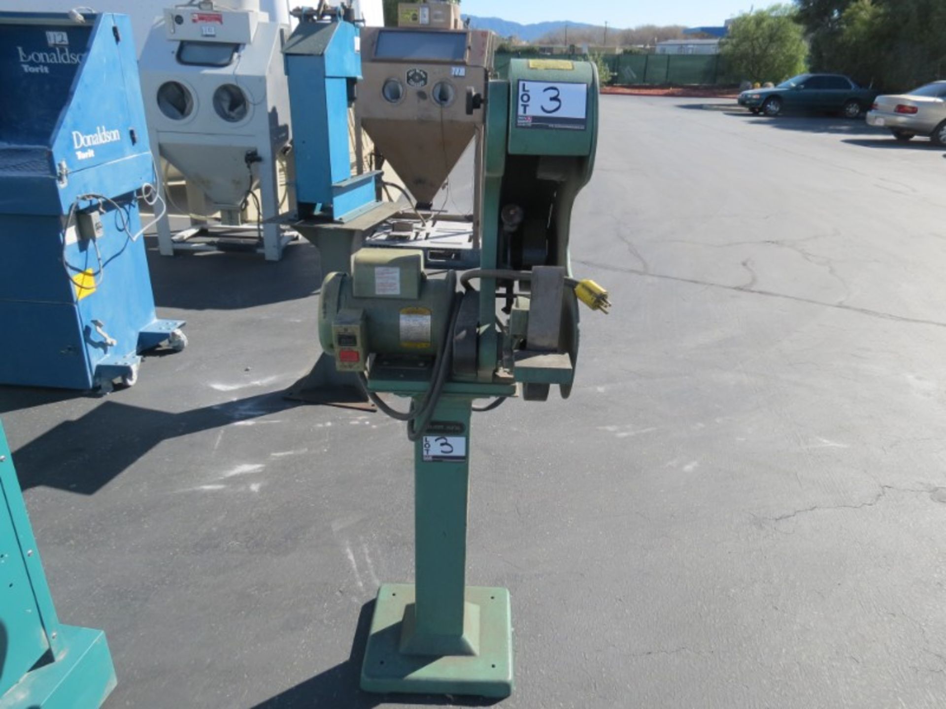 Burr King 1 1/2 HP 2" Belt Sander (Moved Outside for Photos)