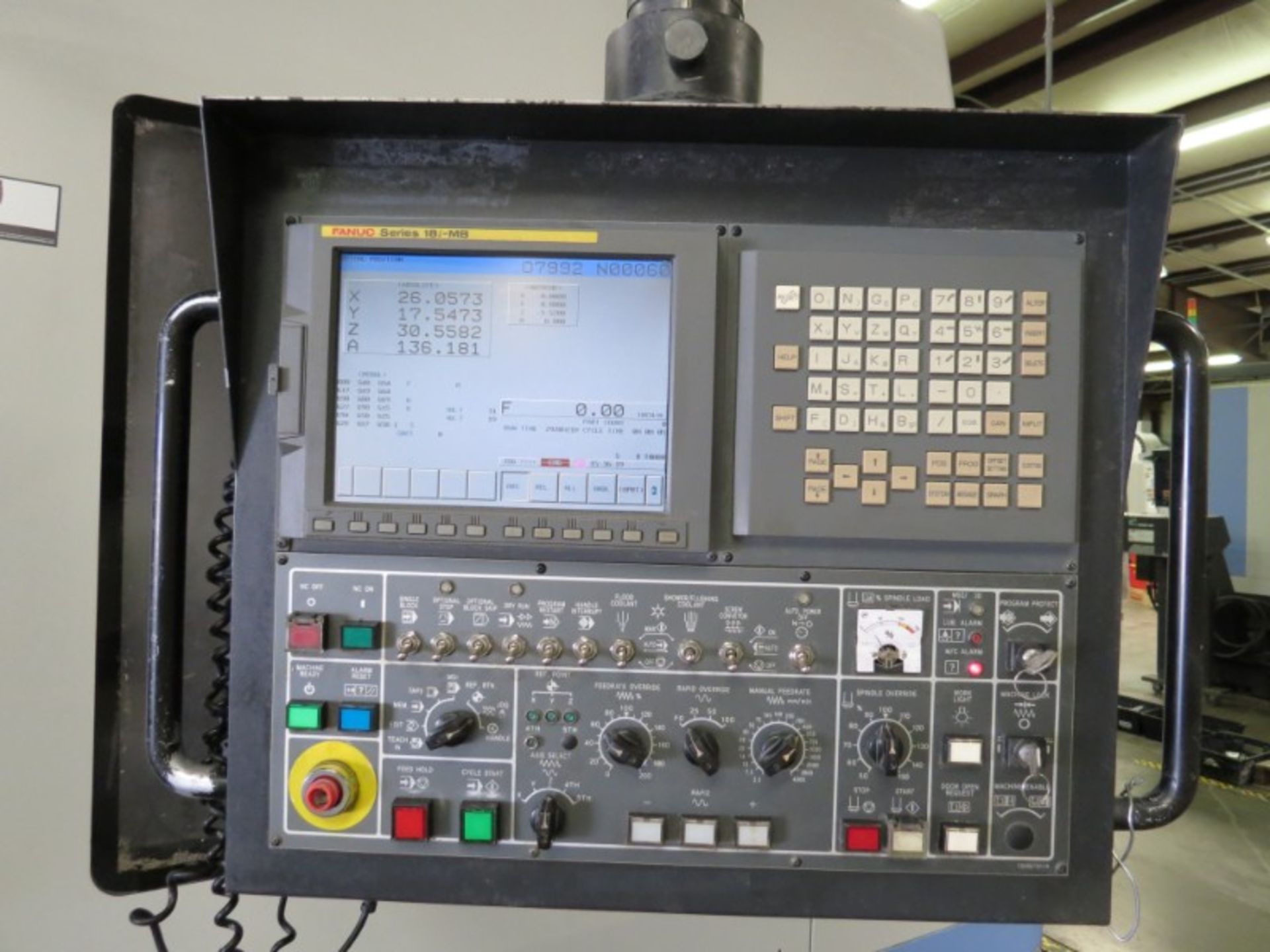 Doosan MV8035S 4-Axis VMC, Fanuc 18i-MB, 80"x35"x40", 6000 RPM, CTS, CT-50, 30 ATC, chip conveyor, - Image 6 of 10