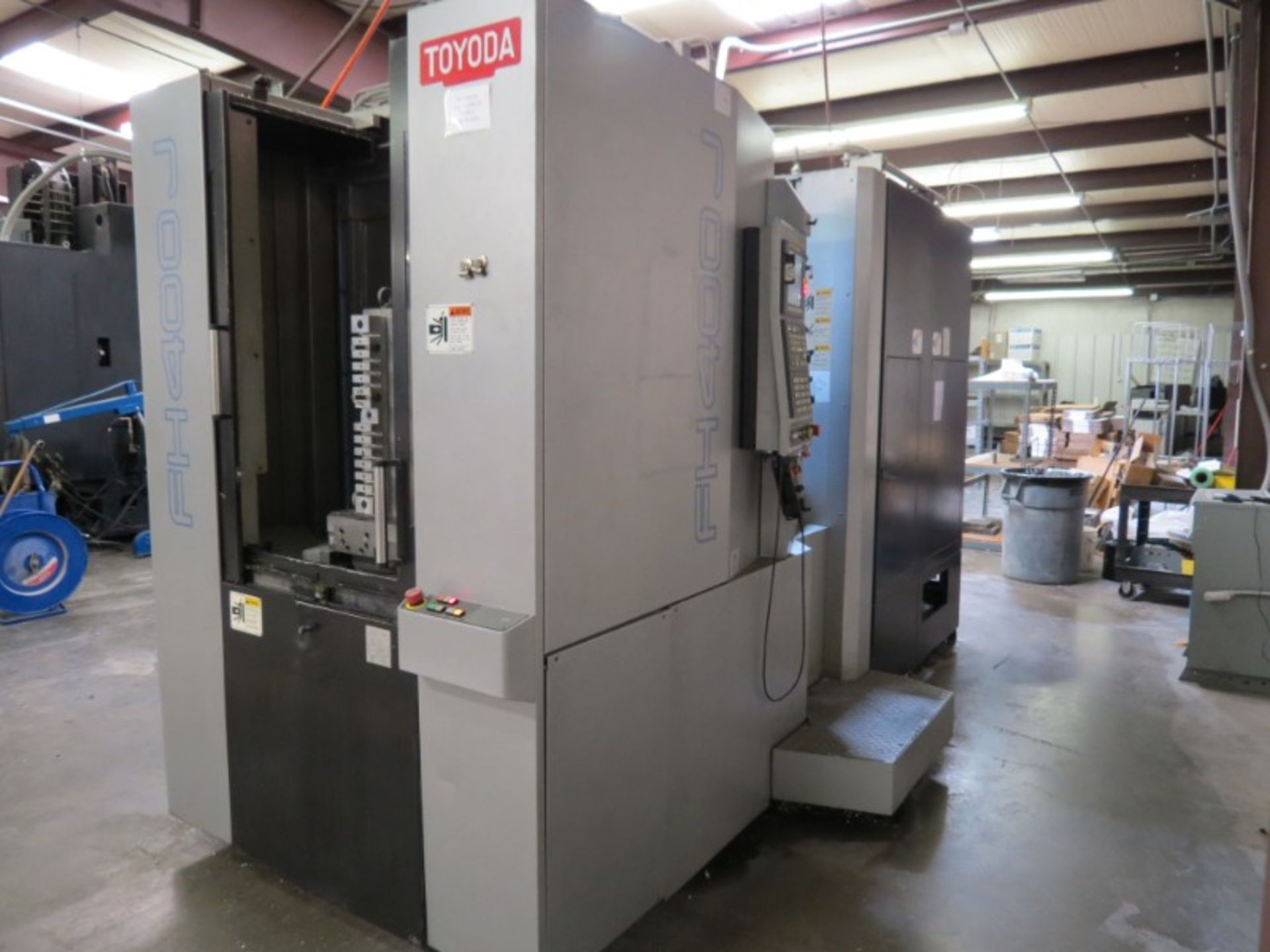 Toyoda FH400J 4-Axis HMC, Fanuc 32i-Model A control, (2) 15.75" pllts, 15K RPM, 30 HP, CT-40, 60 ATC