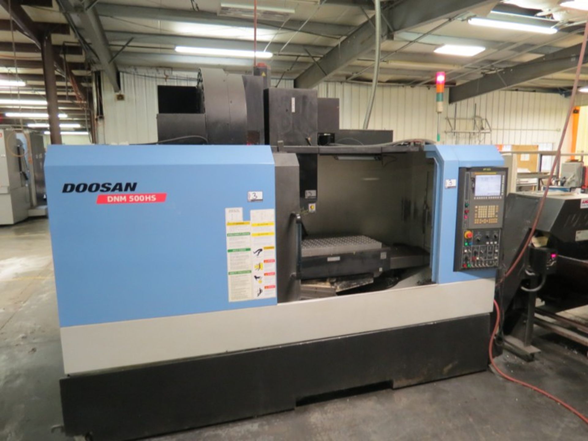 Doosan DNM 500HS 4-Axis VMC, Fanuc 31i-Model A control, 40.2"x21.3"x20.1", 15000 RPM, 29.5 HP, - Image 5 of 9