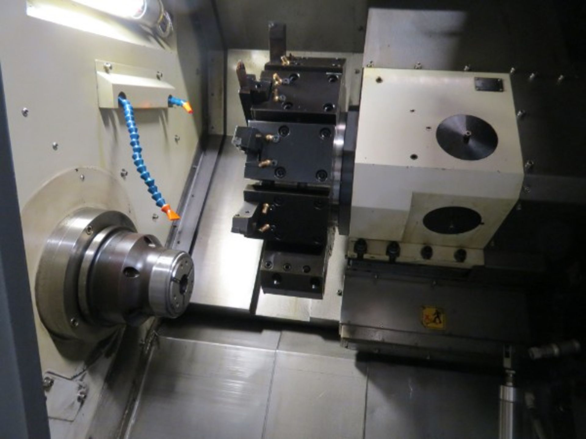 Leadwell T-7 CNC Turning Center Fanuc 0i-TD Live Tool, S/N L2TAB0335, New 2012 - Image 5 of 7