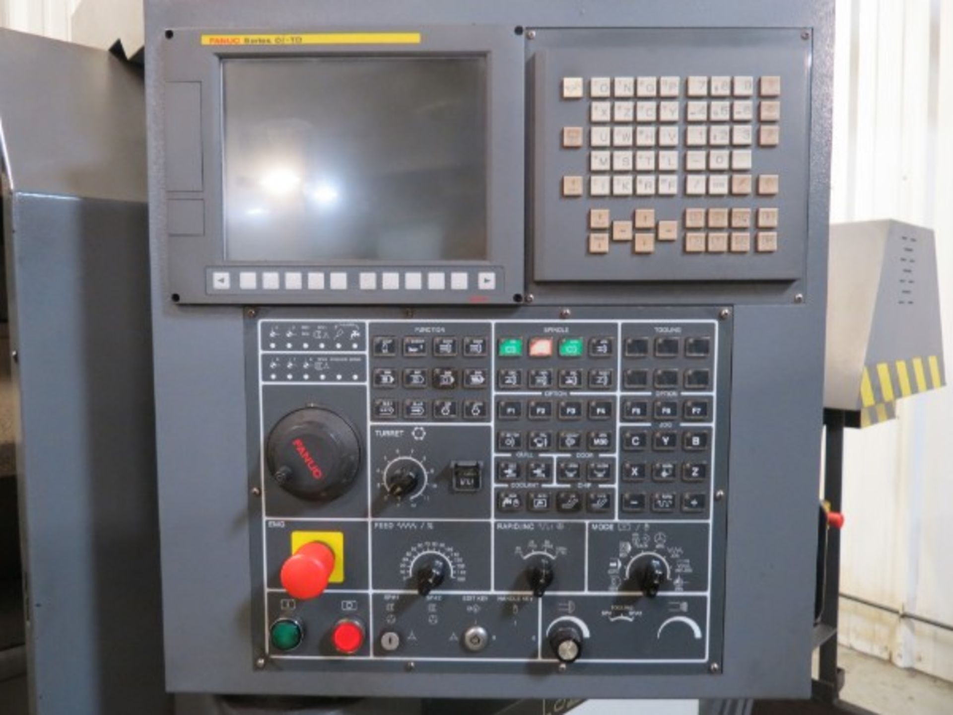 Leadwell T-7 CNC Turning Center Fanuc 0i-TD, missing chuck, S/N L2TAB0339, New 2012 - Image 6 of 7
