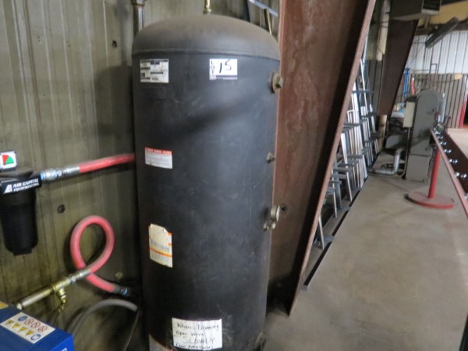 Air tank 120 Gallon, S/N L1/26/2012-00172