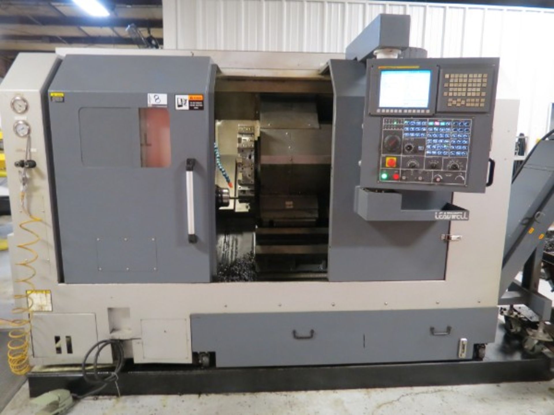 Leadwell T-7 CNC Turning Center Fanuc 0i-TD, M/N T-7 S/N L2TAA0315 new 2011