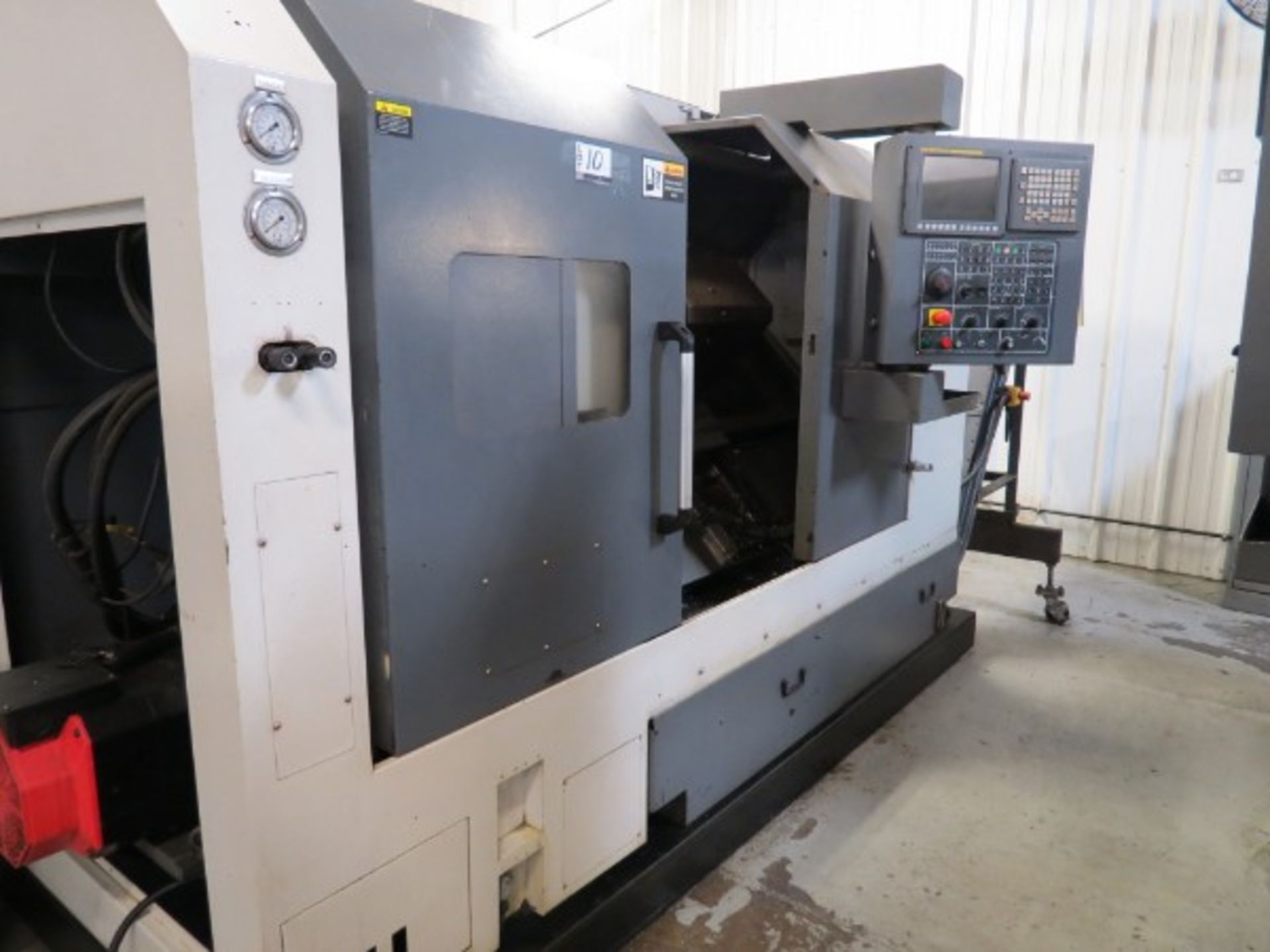 Leadwell T-7 CNC Turning Center Fanuc 0i-TD, missing chuck, S/N L2TAB0339, New 2012 - Image 4 of 7