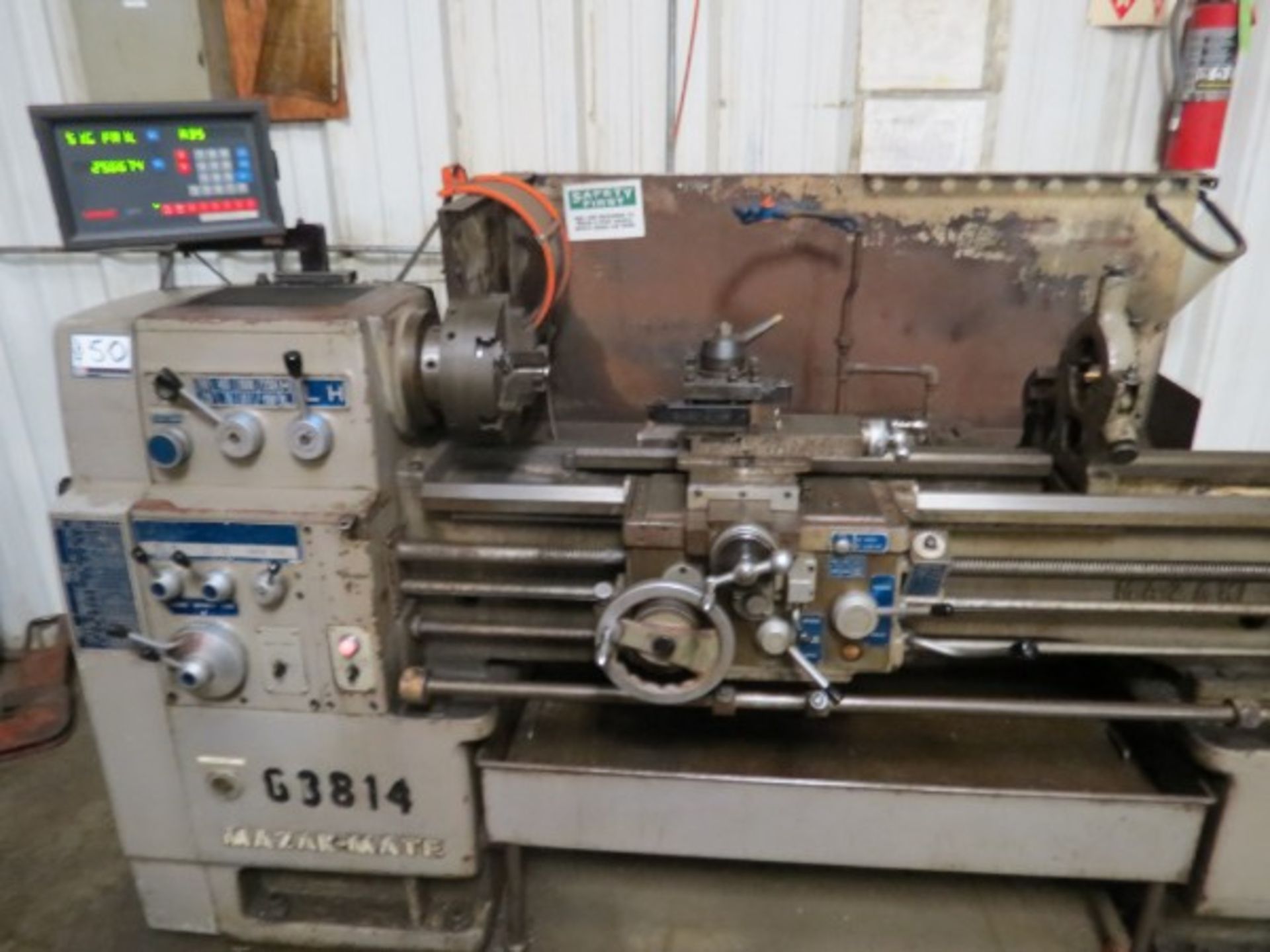 14" x 38" Mazak-Mate Horizontal Lathe, DRO, Steady Rest - Image 4 of 4