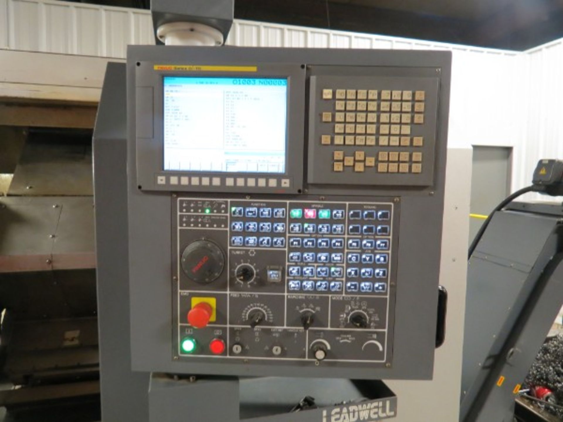 Leadwell T-7 CNC Turning Center Fanuc 0i-TD, M/N T-7 S/N L2TAA0315 new 2011 - Image 7 of 8