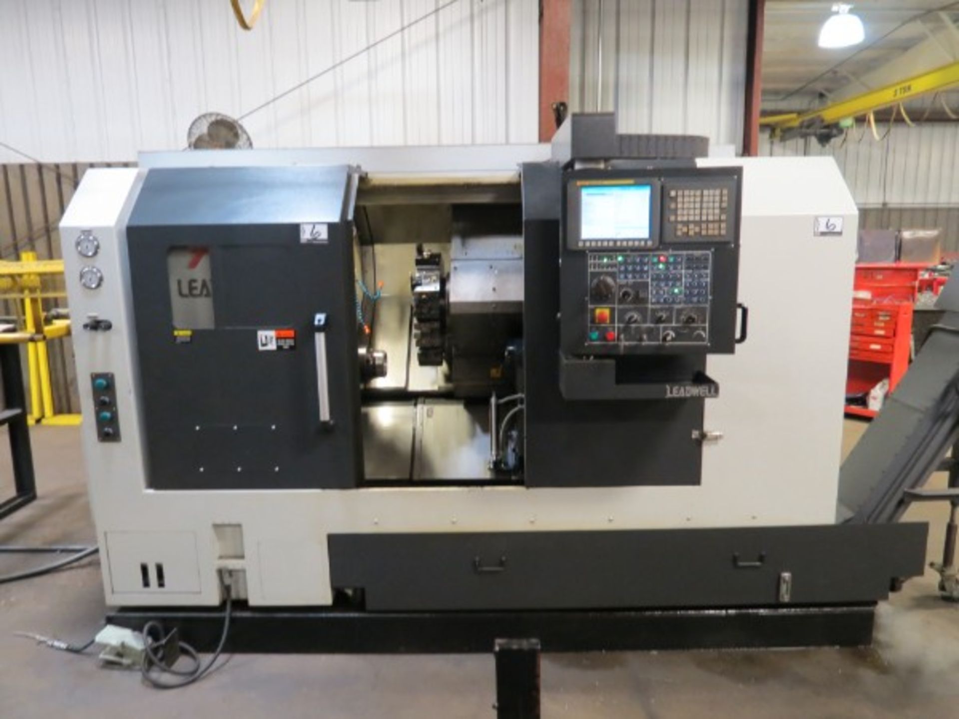 Leadwell T-7 CNC Turning Center Fanuc 0i-TD, M/N T-7 S/N L2TAD0391 New 2014