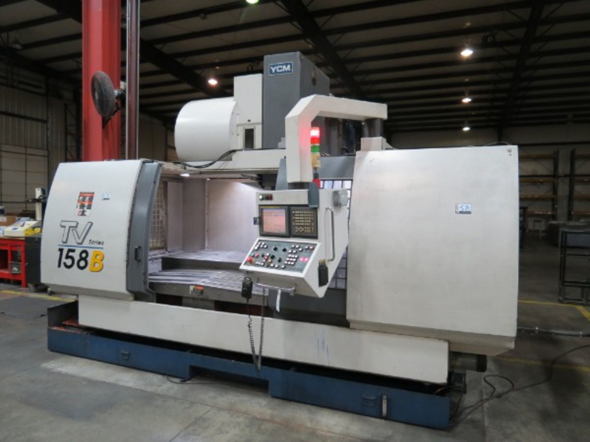 YCM TV-158B Vertical Machining Center, Fanuc MXP-200i ctrl, 59.1" x 33.9" x 29.5" travels, 10,000 - Image 5 of 8