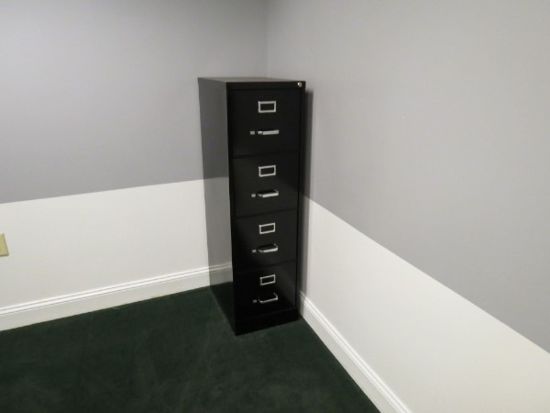 Desk, 4 Door File Cabinet, and Bookshelf - Image 3 of 3