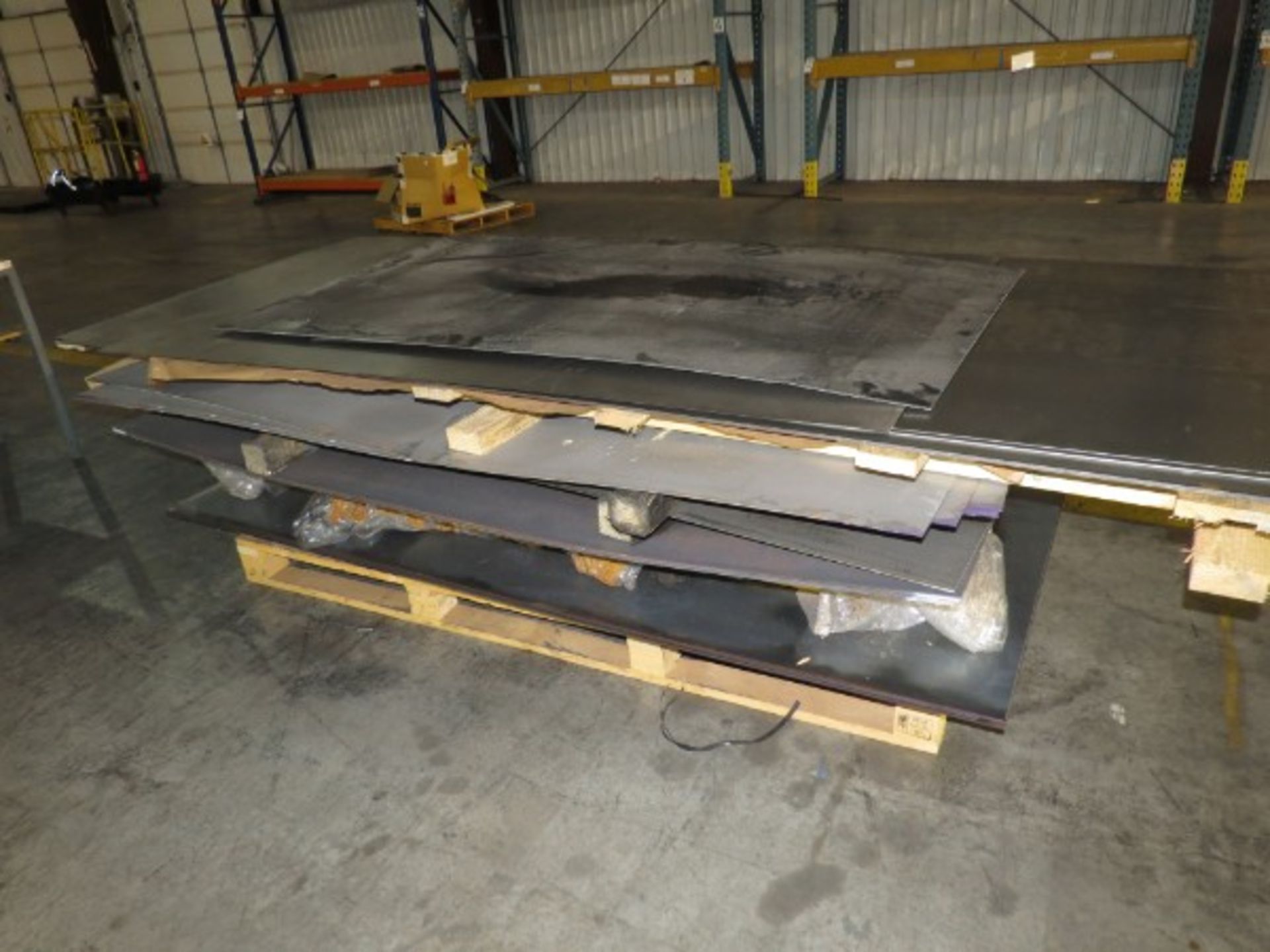 6 Pallets of Flat Steel Sheets