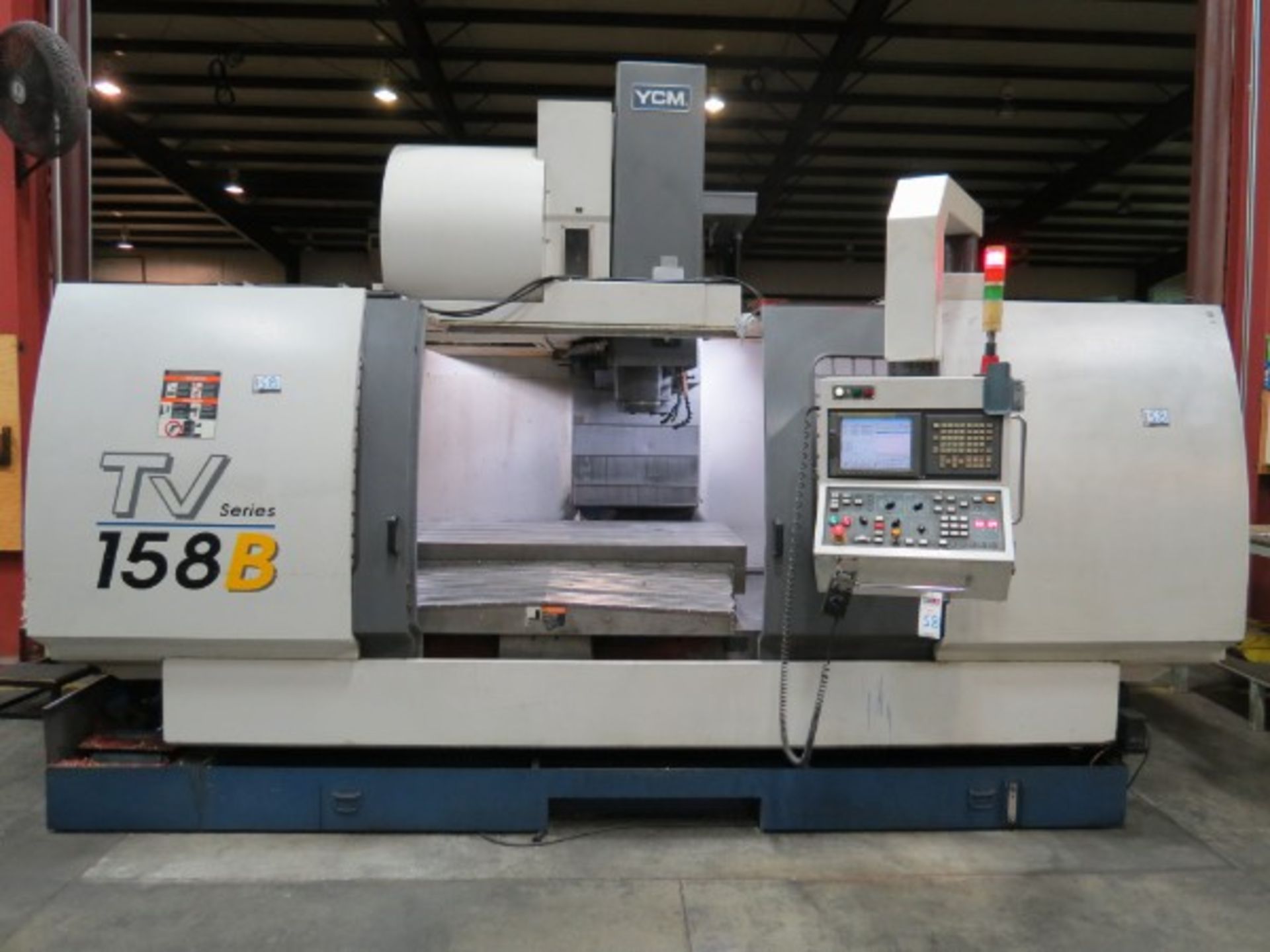 YCM TV-158B Vertical Machining Center, Fanuc MXP-200i ctrl, 59.1" x 33.9" x 29.5" travels, 10,000