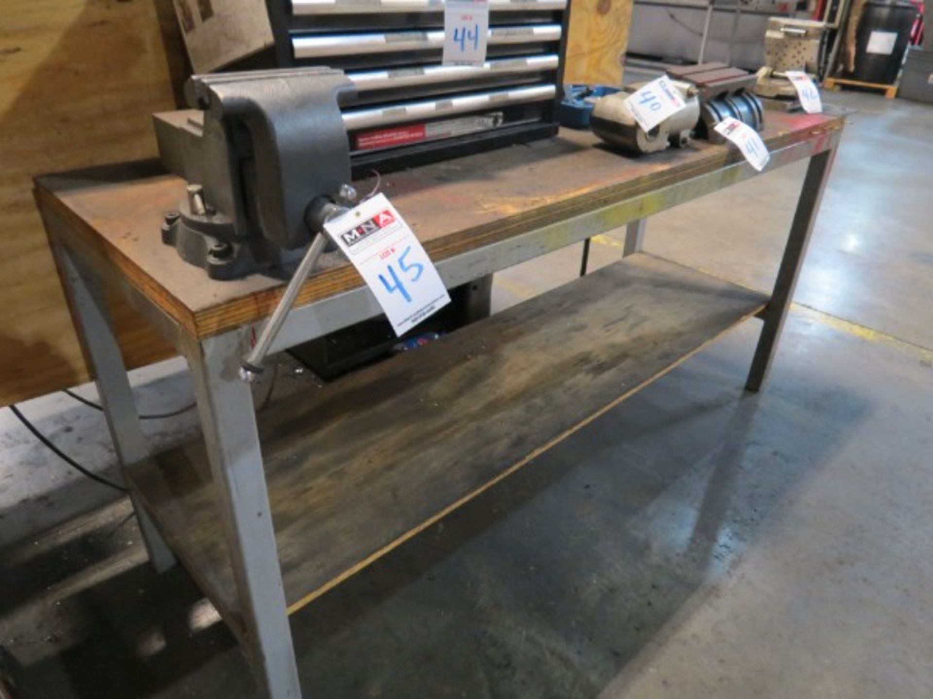 Metal Bench with 6" Wilton Bench Vise - Image 2 of 4