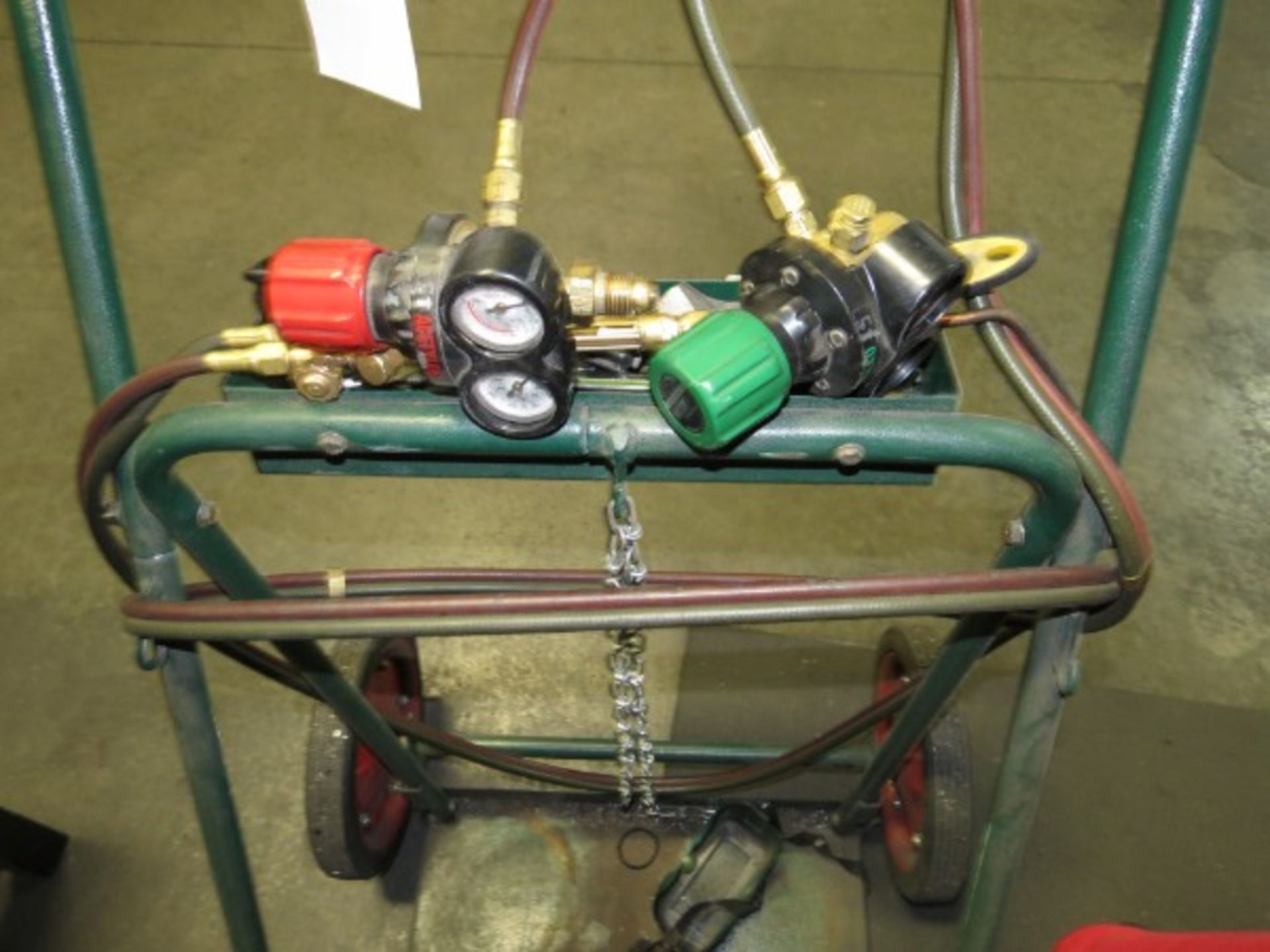 Acetylene Tank Cart with Torches And Gauges - Image 3 of 3
