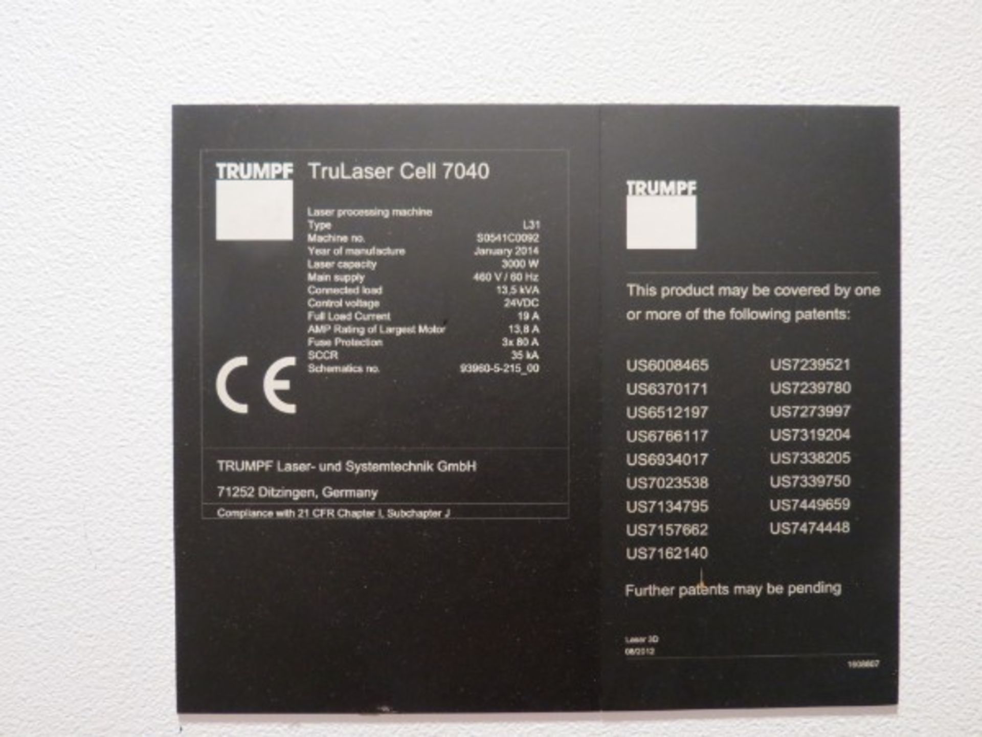 Trumpf TruLaser Cell 7040 3000W 5-Axis Fiber Laser, Siemens 840D control, 157.5" x 59.1" x 29.5" - Image 15 of 22