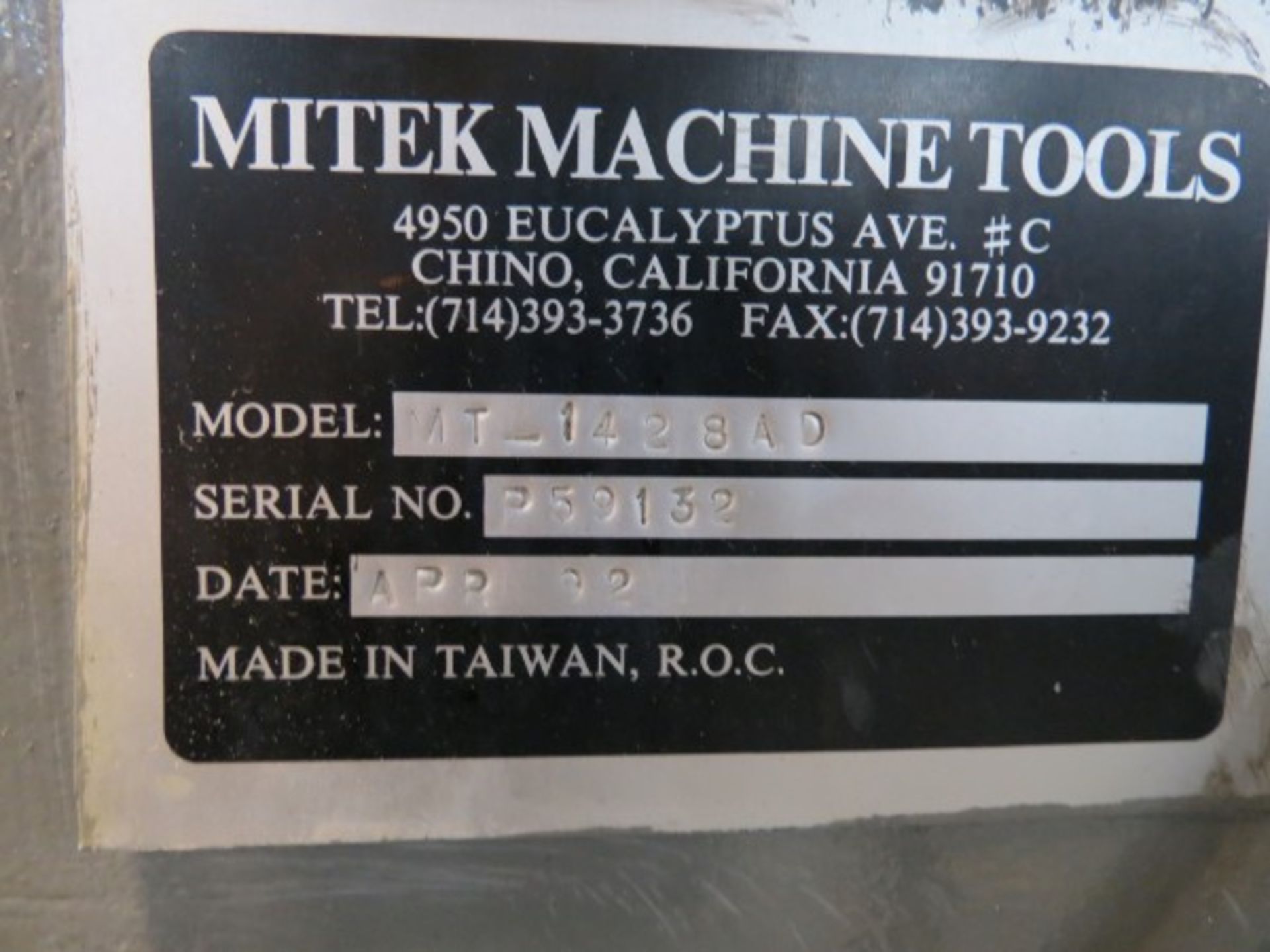 14" x 28" Mitek MT-1428AD Automatic Surface Grinder - Image 4 of 4